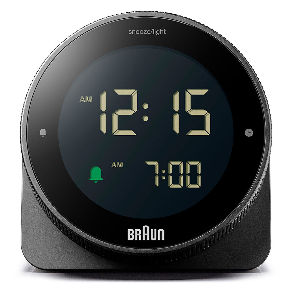 Braun BC24B Siyah Dokunmatik Ekranlı Dijital Alarmlı Masa Saati