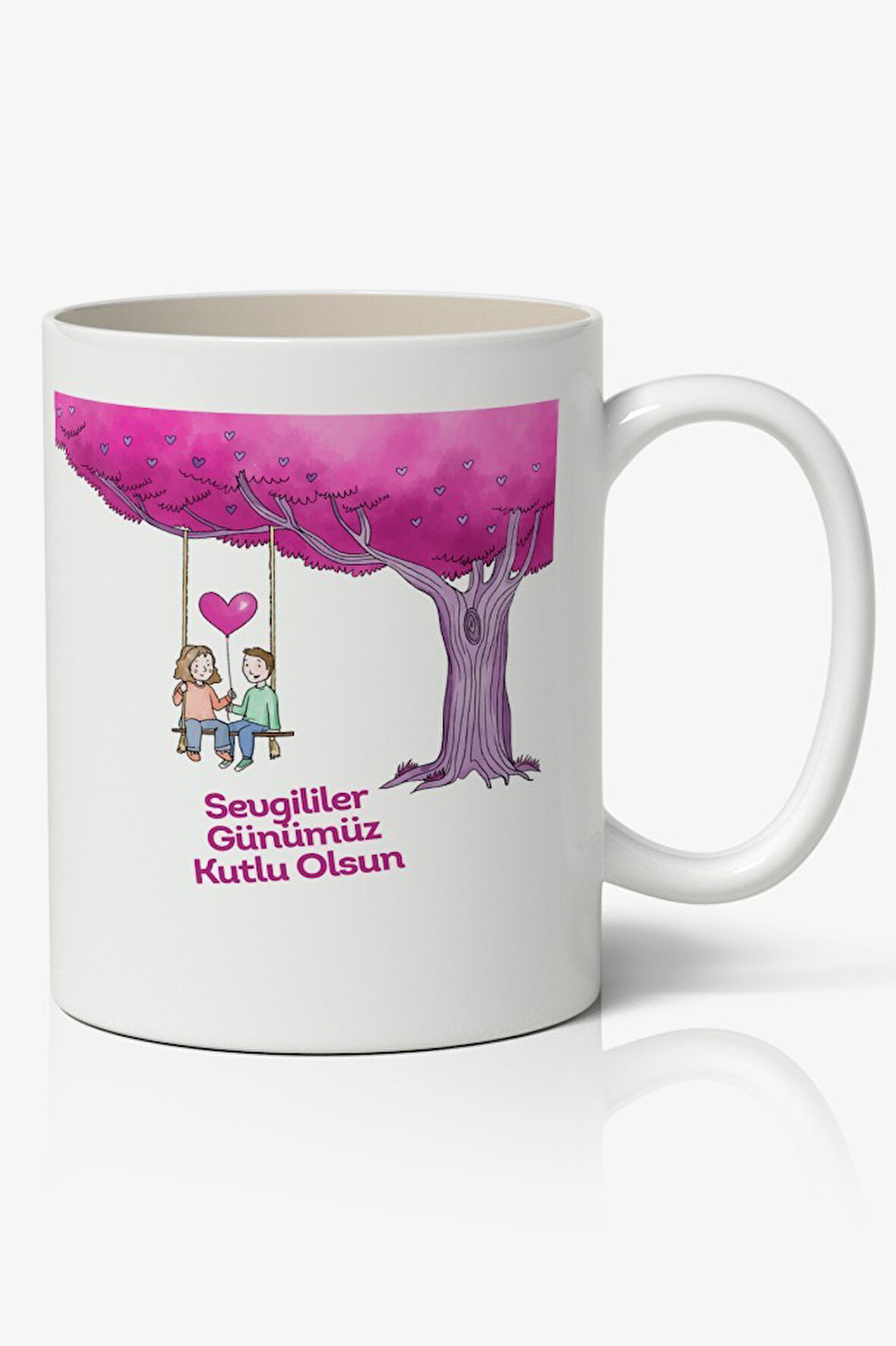 Sevgililer Günümüz Kutlu Olsun Baskılı Kupa Bardak Mod4