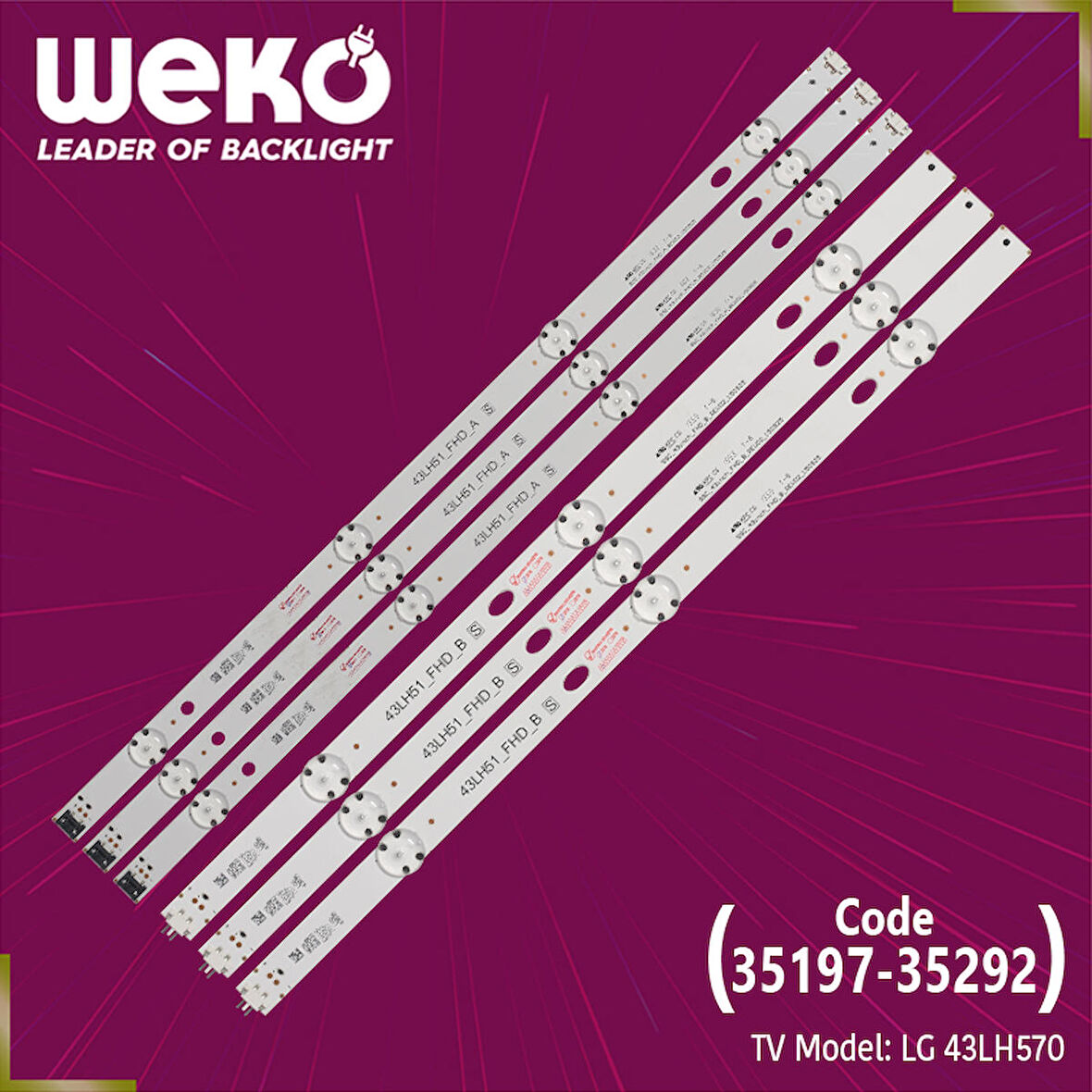 WKSET-5142 35197X3 35292X3 SSC_43INCH_FHD 6 ADET LED BAR