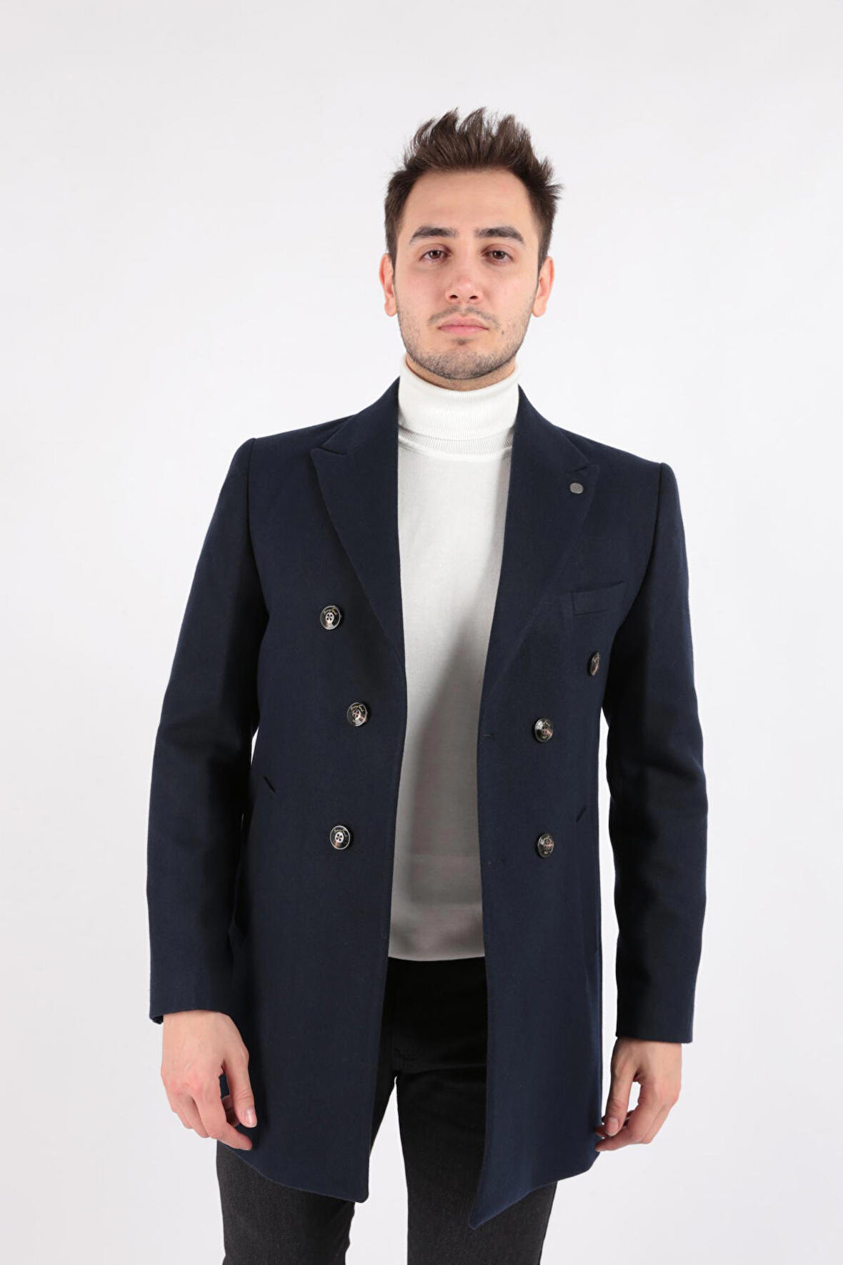 Brango 71119-Fw Erkek Kaşe Kaban