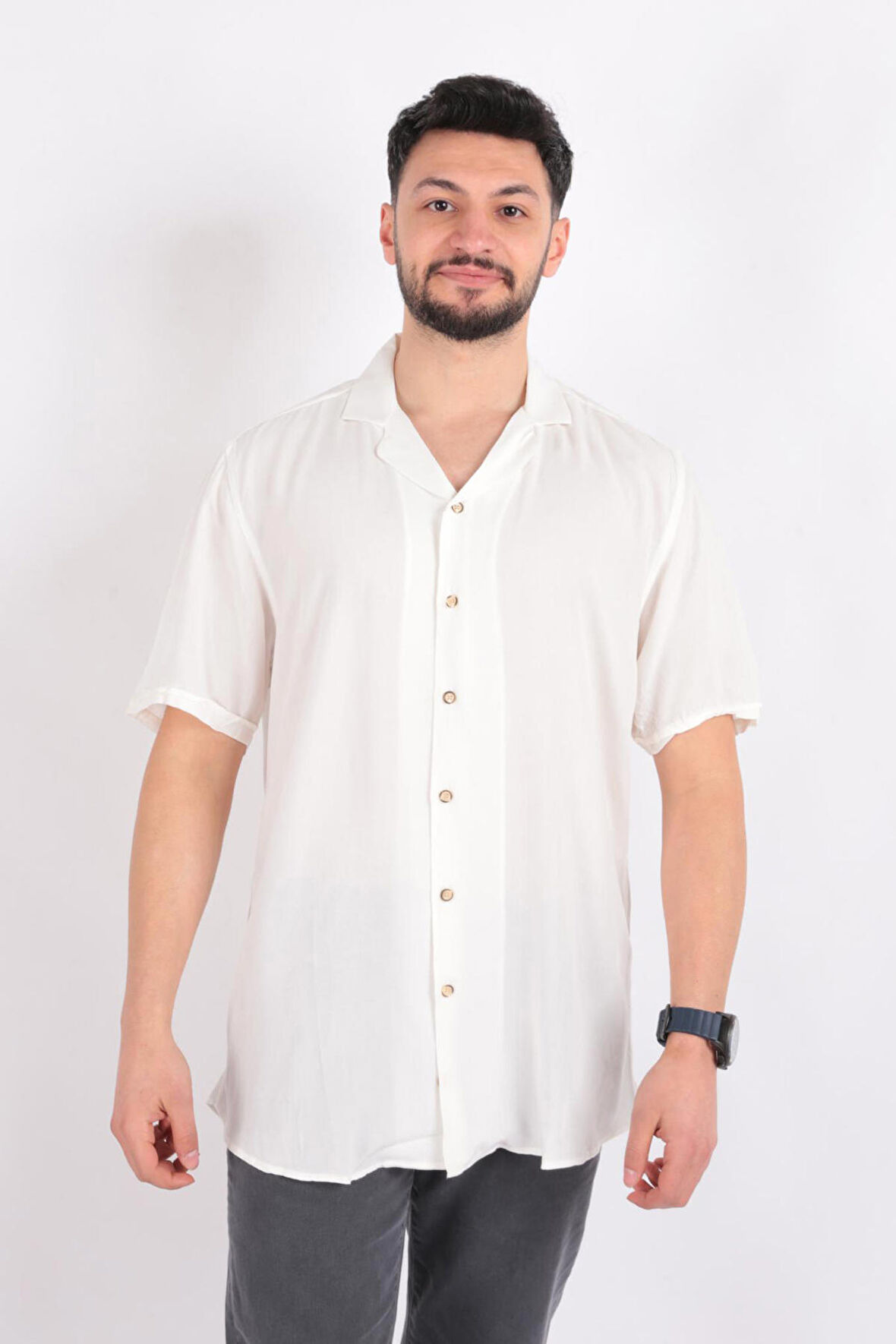 Brango 13211 Erkek Kısa Kol Gömlek Ss