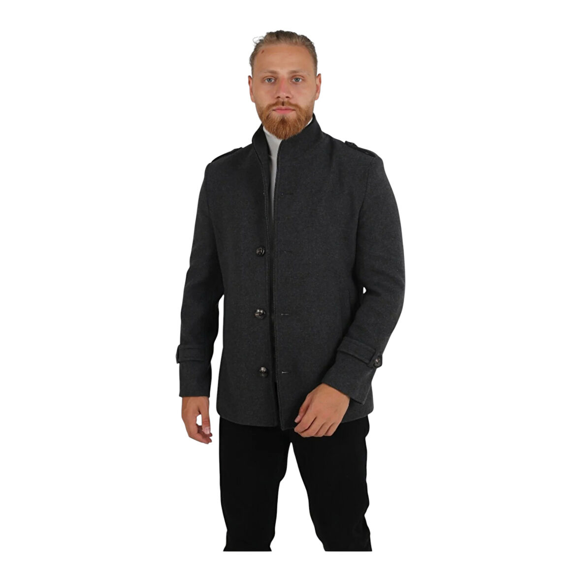 Erkek Dik Yaka Kaban 71148