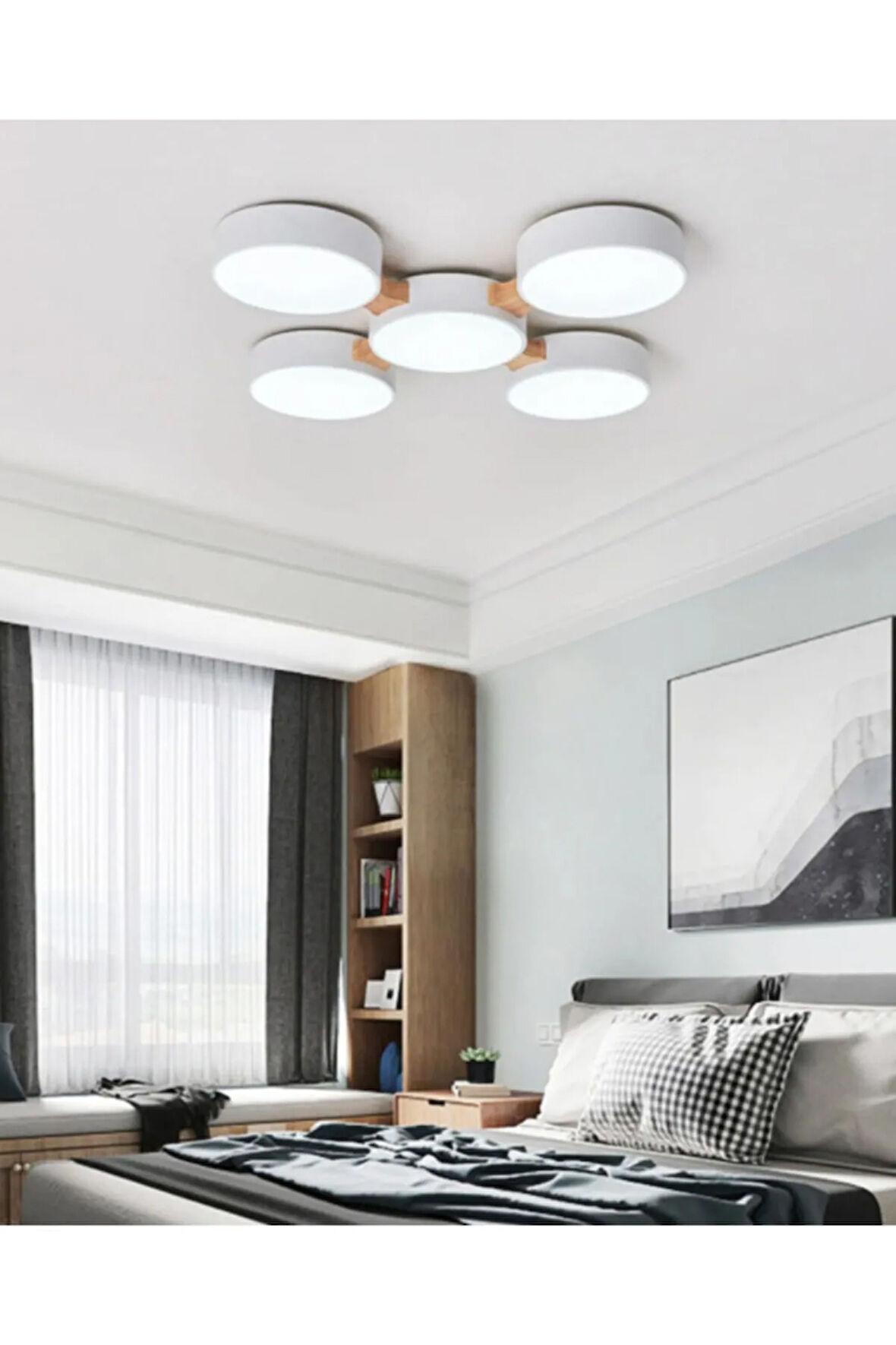 Minimalist Modern Led 5’li Avize--