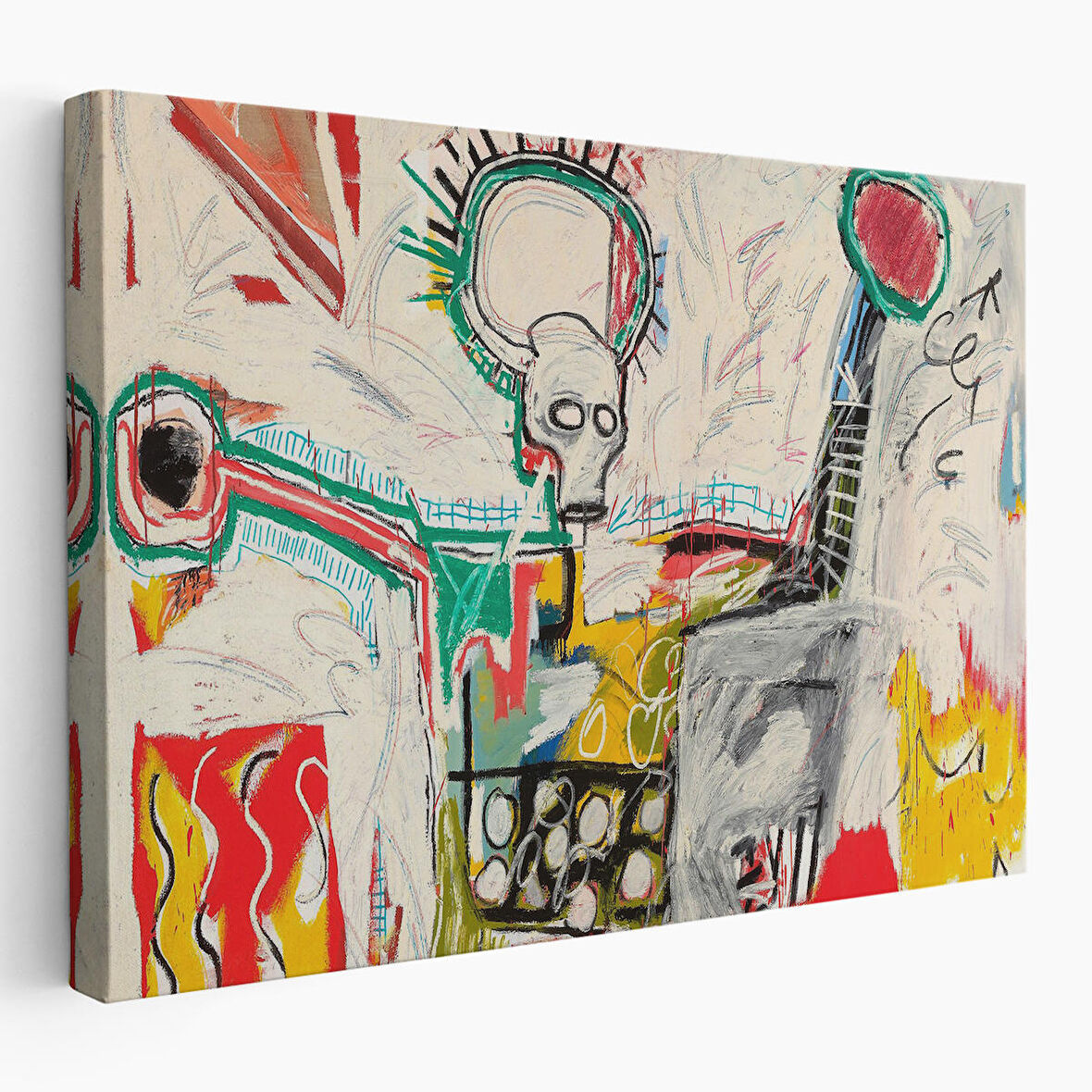 Jean Michel Basquiat'in Untitled 1982 Kanvas Tablo-5016