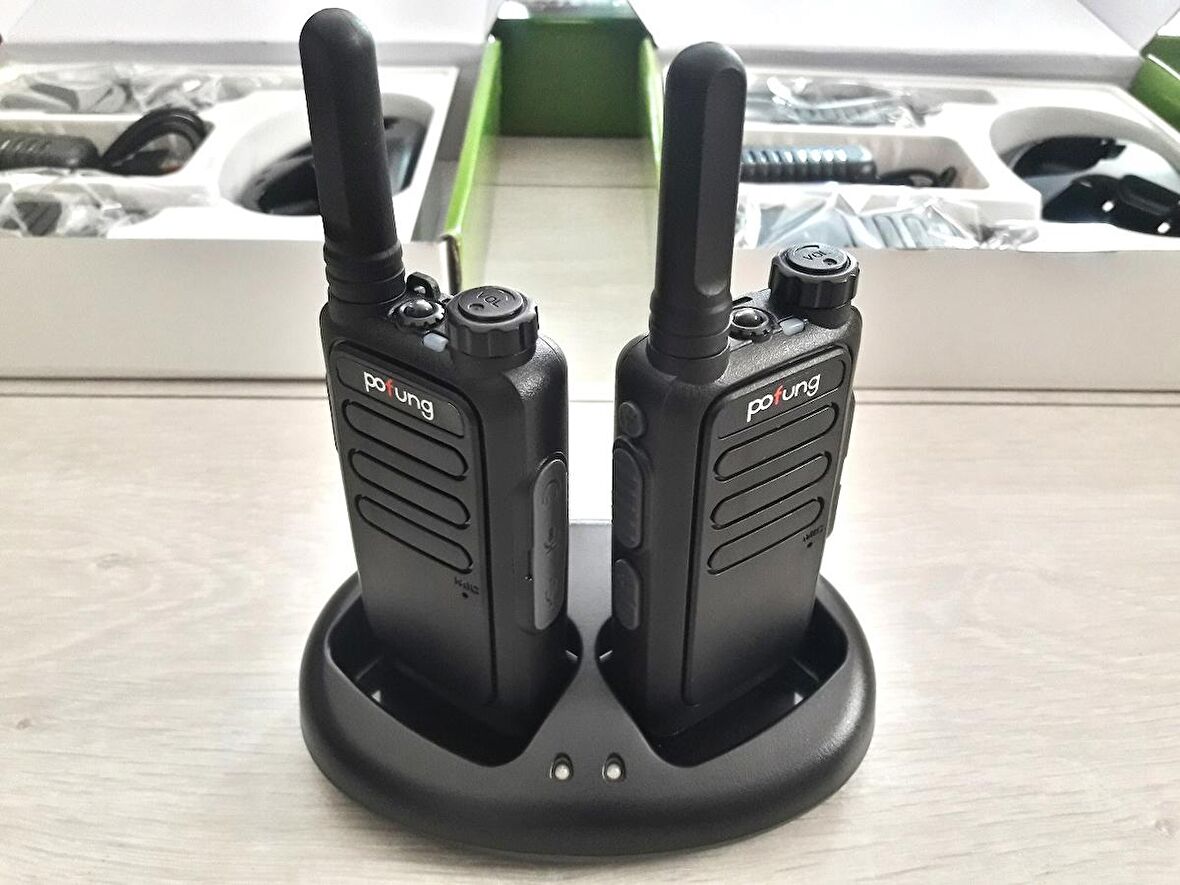2 Li Set Pofung Pmr Lisanssız Telsiz Baofeng Mars Zastone Teknoben Wln Uyumlu