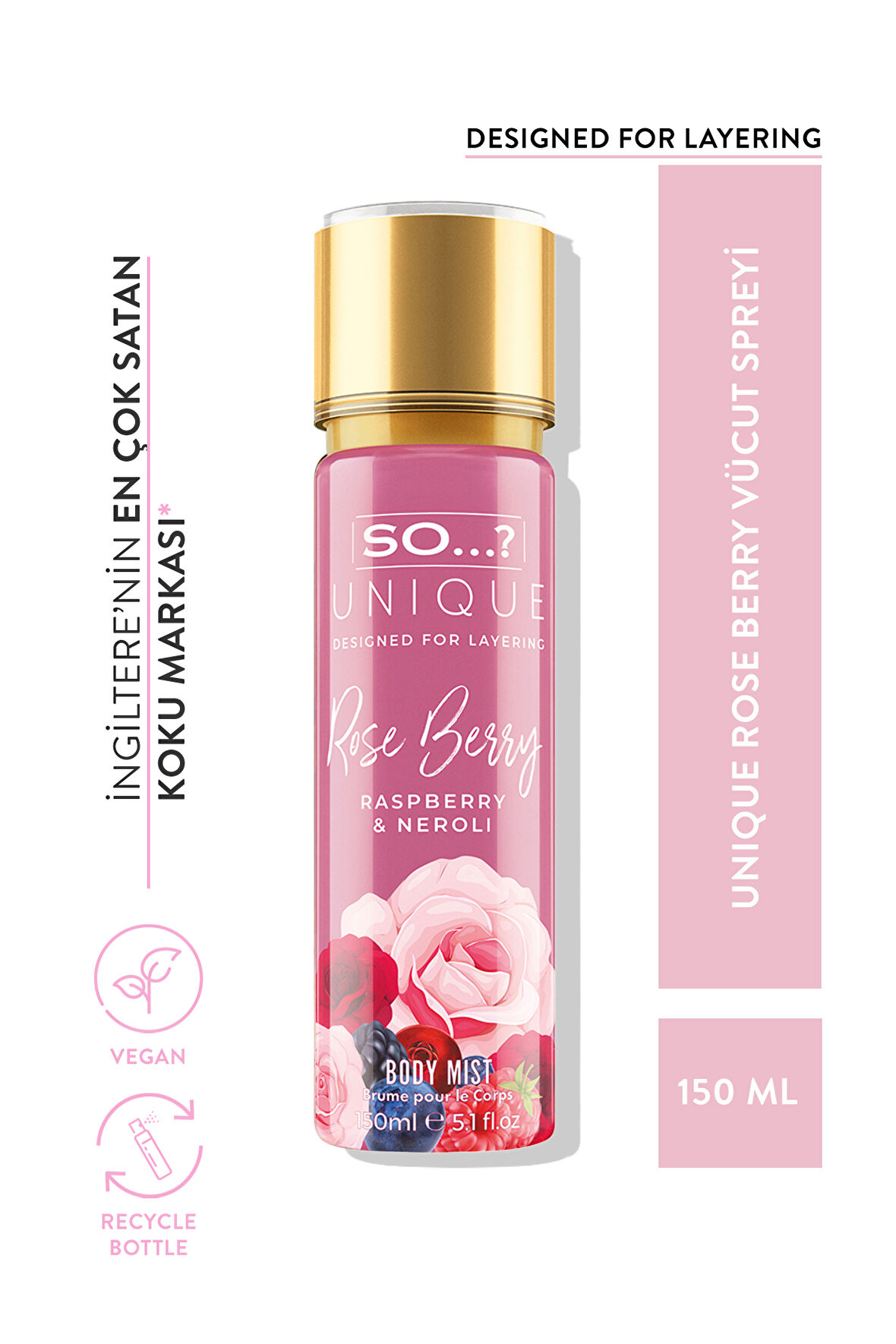 So…? Unique Rose Berry Vücut Spreyi 150ml