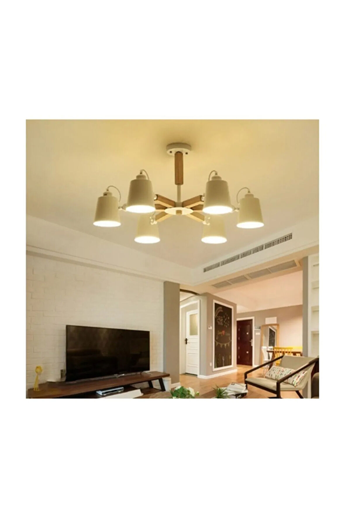 Modern Mafsallı Oynar Başlı Avize