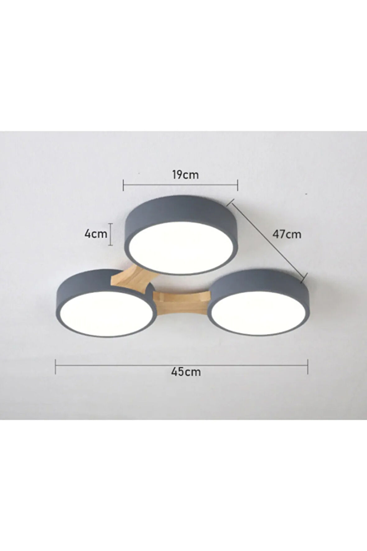 Minimalist Modern Led 3’lü Avize-2