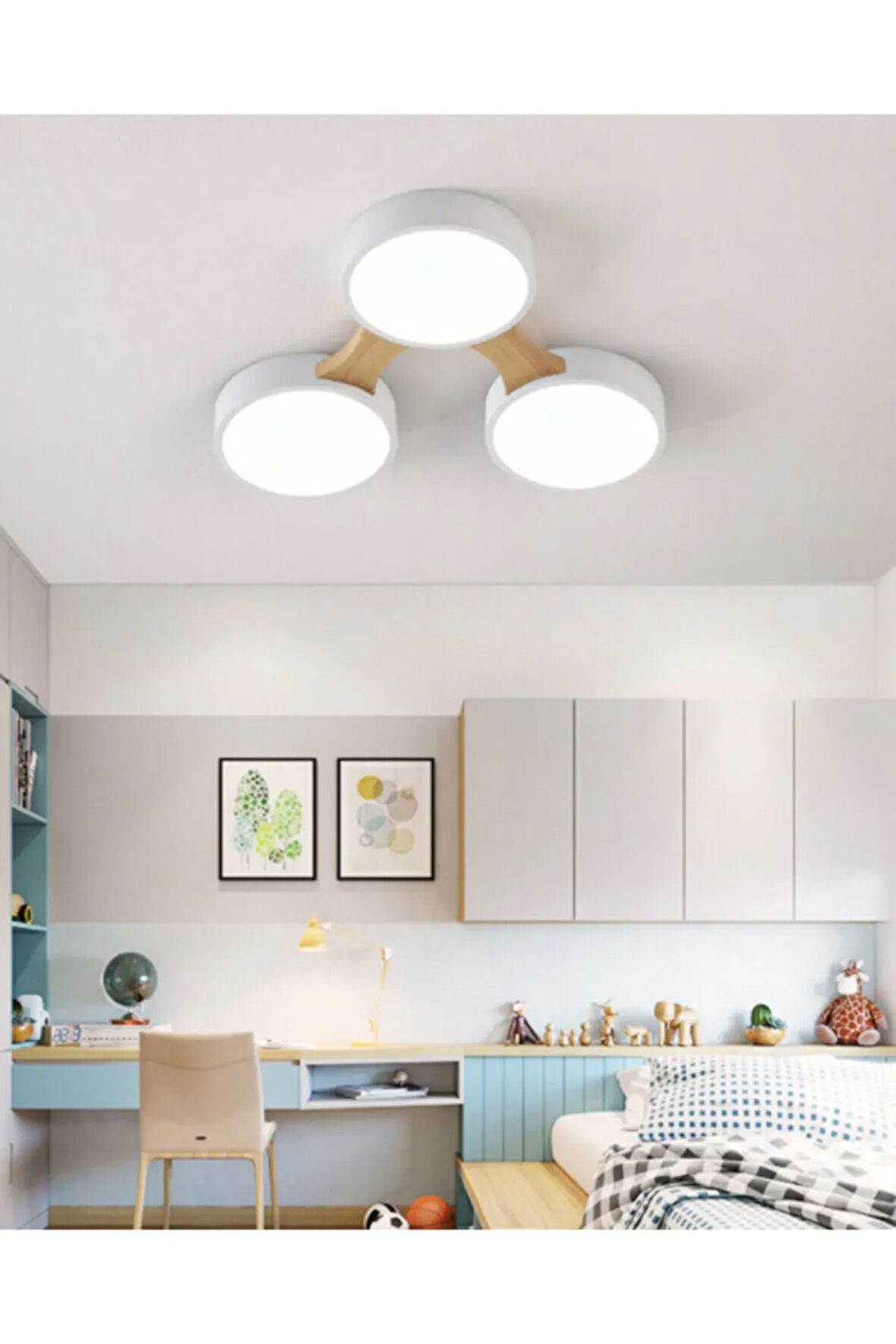 Minimalist Modern Led 3’lü Avize-1