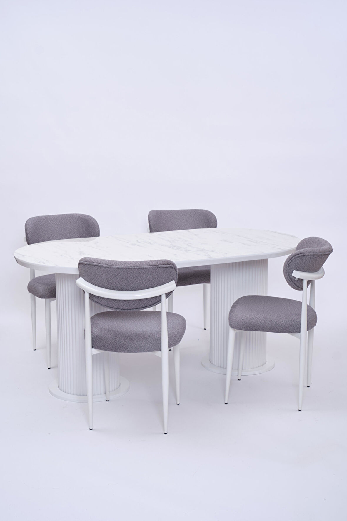 Bohem Polo Lak Panel Yemek Masa Sandalye Takımı 90x170