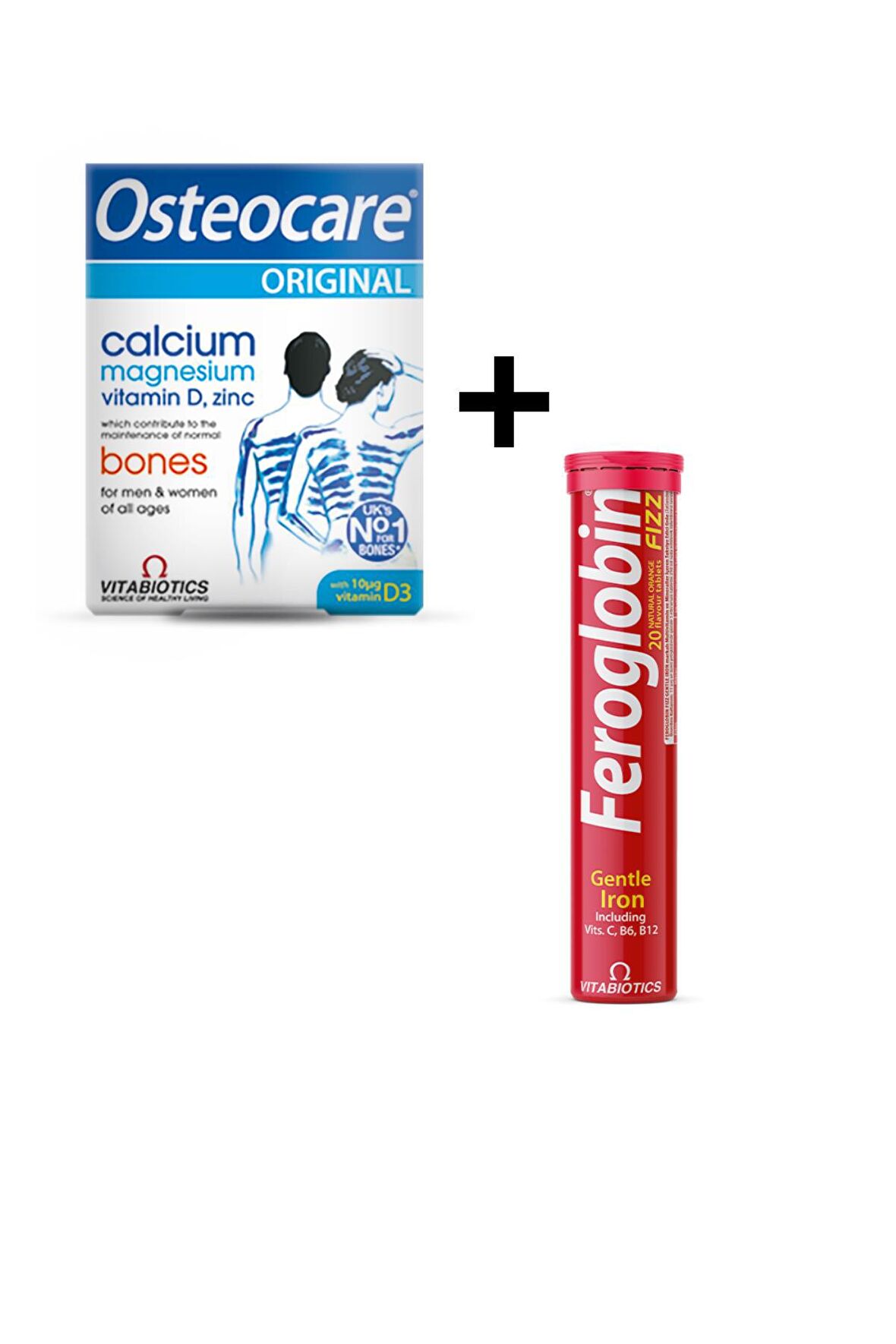 Osteocare Original 90 Tablet + Feroglobin Fizz