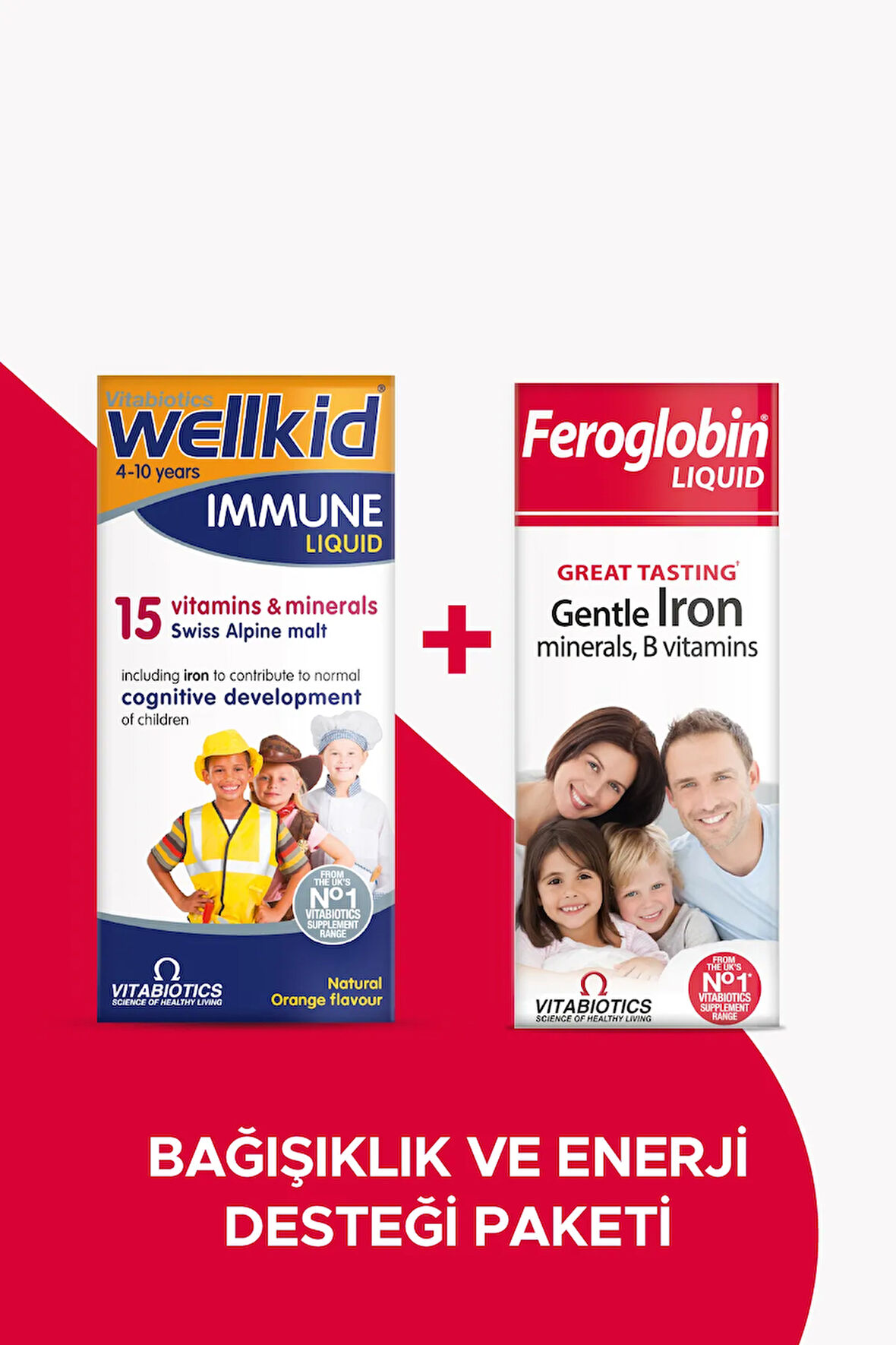 Immune Liquid Feroglobin Liquid Çocuk Vitamin, Demir Vitamin Takviyesi