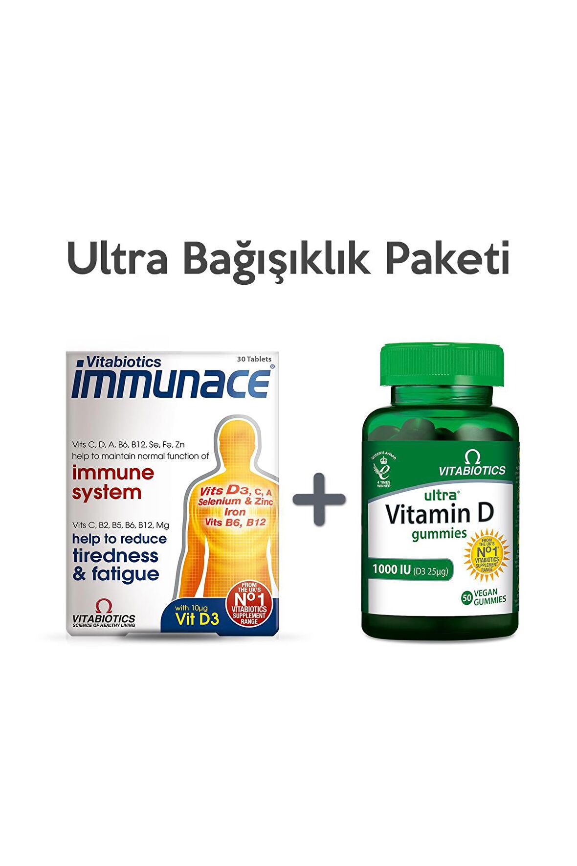 Immunace + Ultra Vitamin D Gummies - Ultra Bağışıklık Paketi