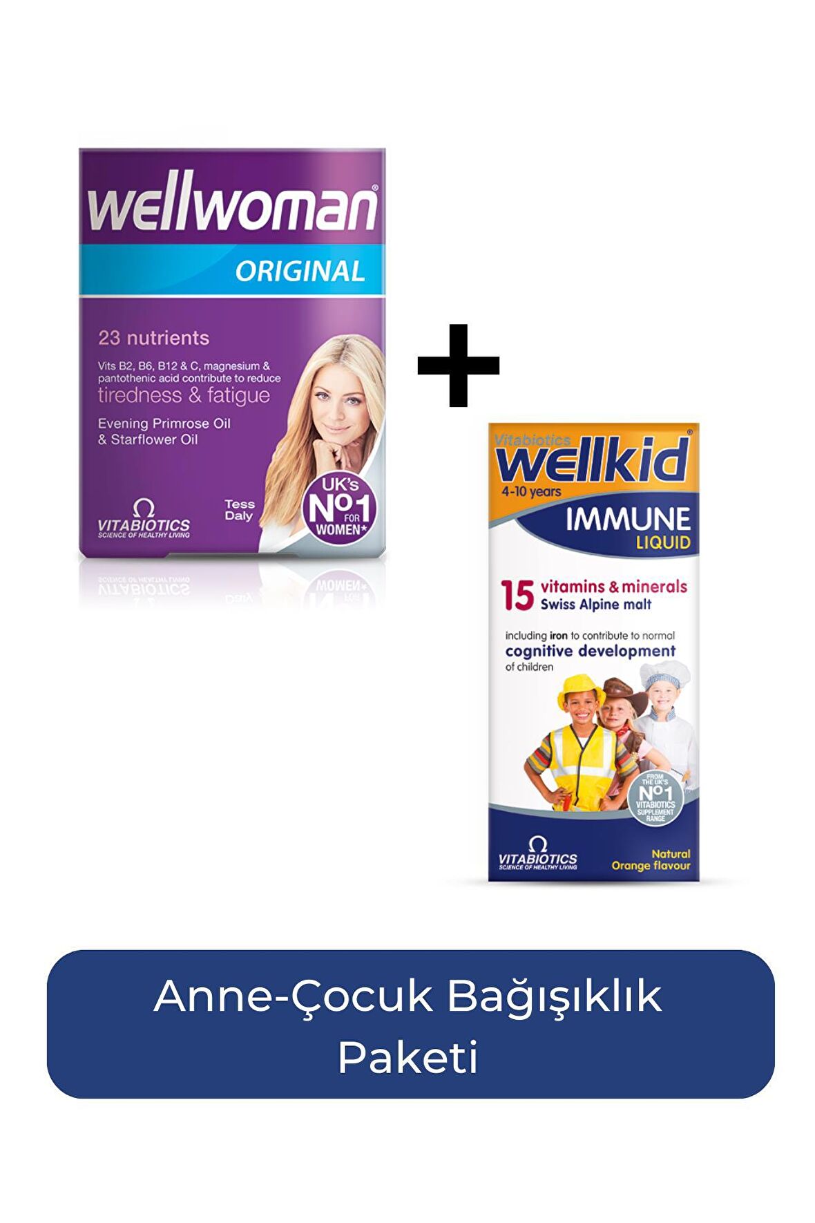 Wellwoman + Wellkid Immune Liquid Anne Çocuk Bağışıklık Paketi