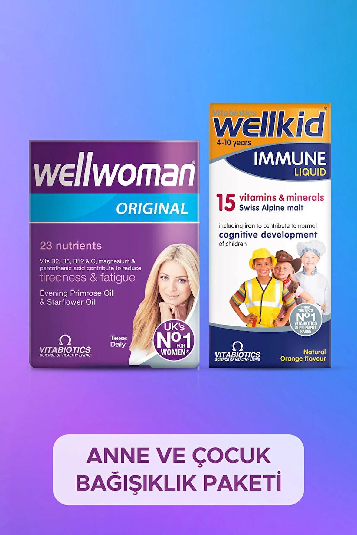 Wellkid Immune Liquid Anne Çocuk Bağışıklık Paketi