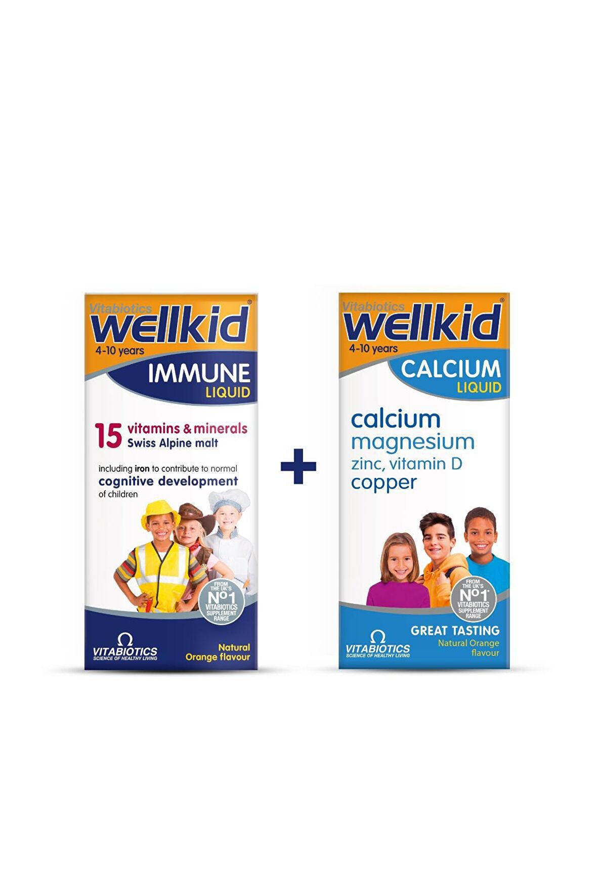 Wellkid Immune Liquid + Wellkid Calcium Liquid - Sağlıklı Çocuk Paketi