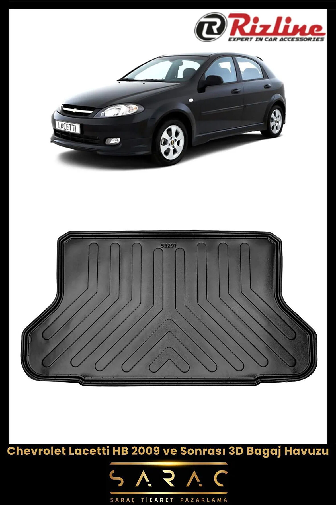 Rizline Chevrolet Lacetti Hatchback 2015 Model 3D Bagaj Havuzu