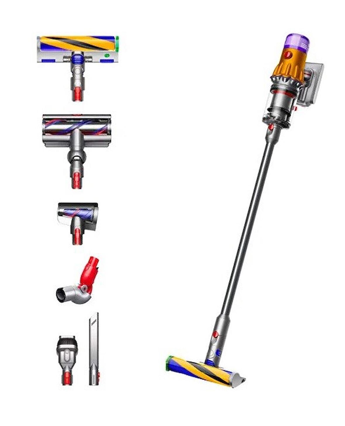 Dyson V12 Detect Slim Absolute Dikey Şarjlı Süpürge