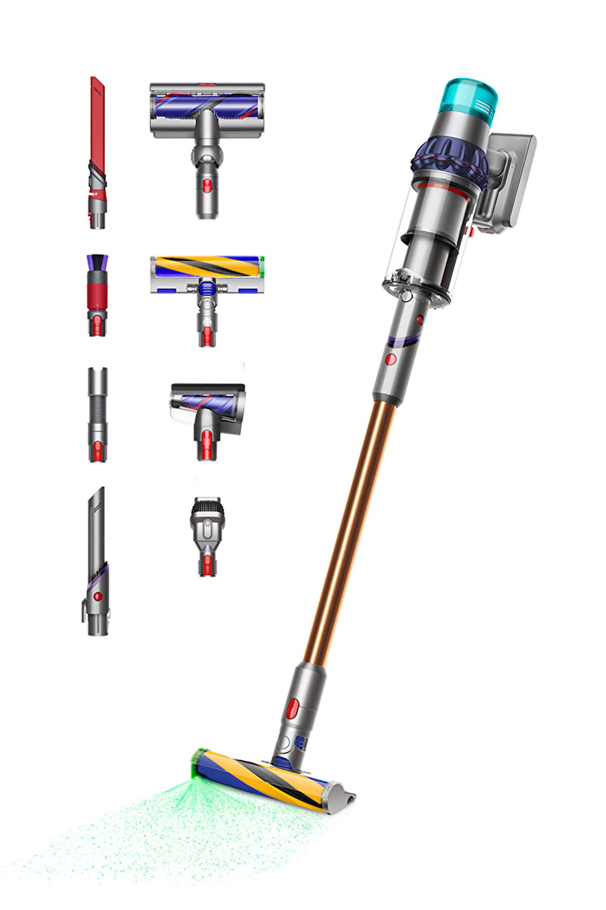 Dyson V15 Detect™ Absolute (Prusya Mavisi/Bakır)