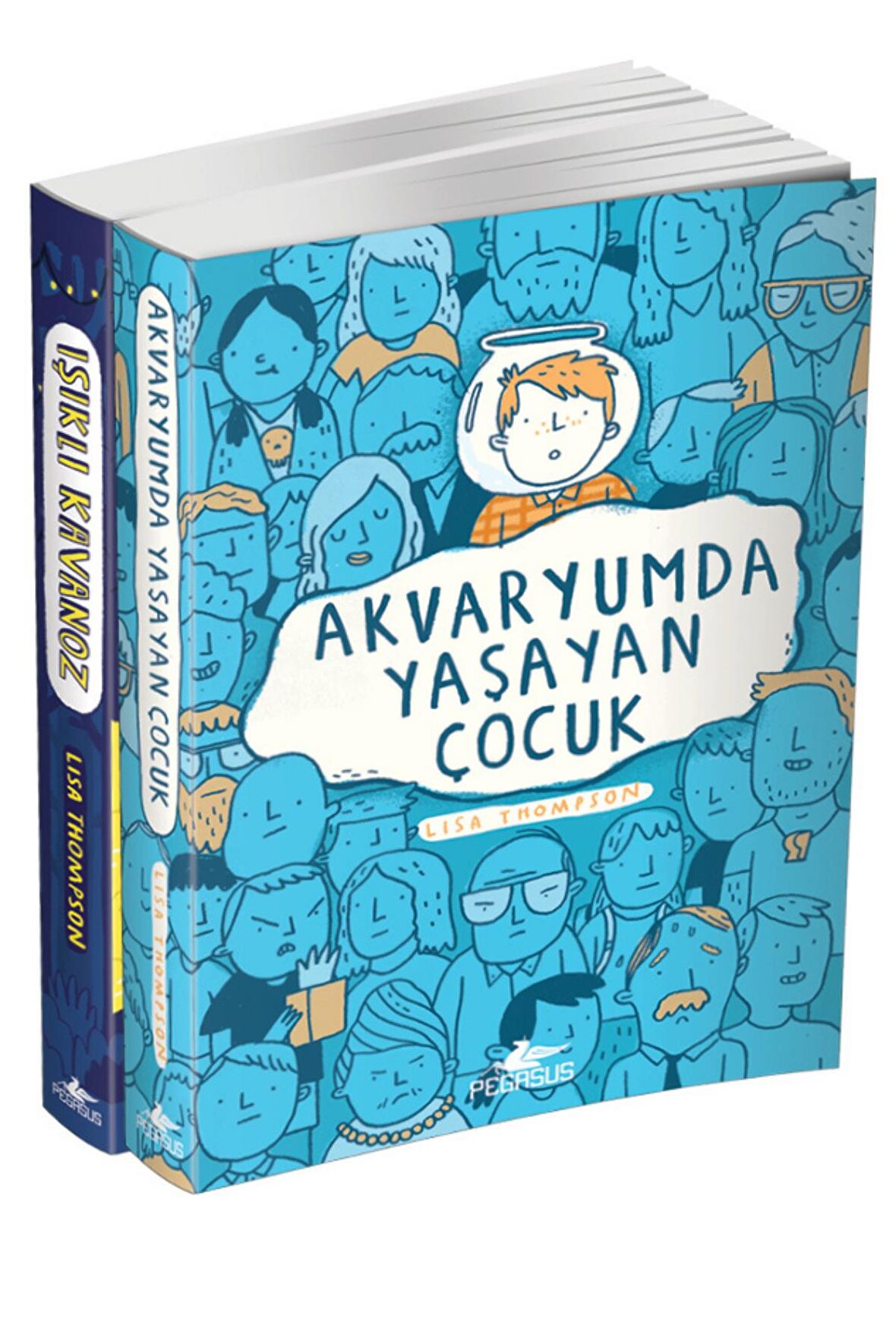 Akvaryumda Yaşayan Çocuk - Işıklı Kavanoz 2 Kitap Set Lisa Thompson