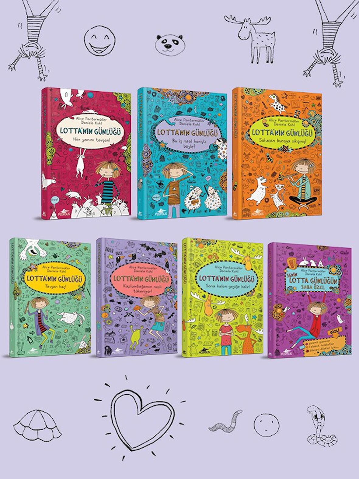 Lotta’nın Günlüğü Serisi Takım Set Ciltli 7 Kitap - Alice Pantermüller