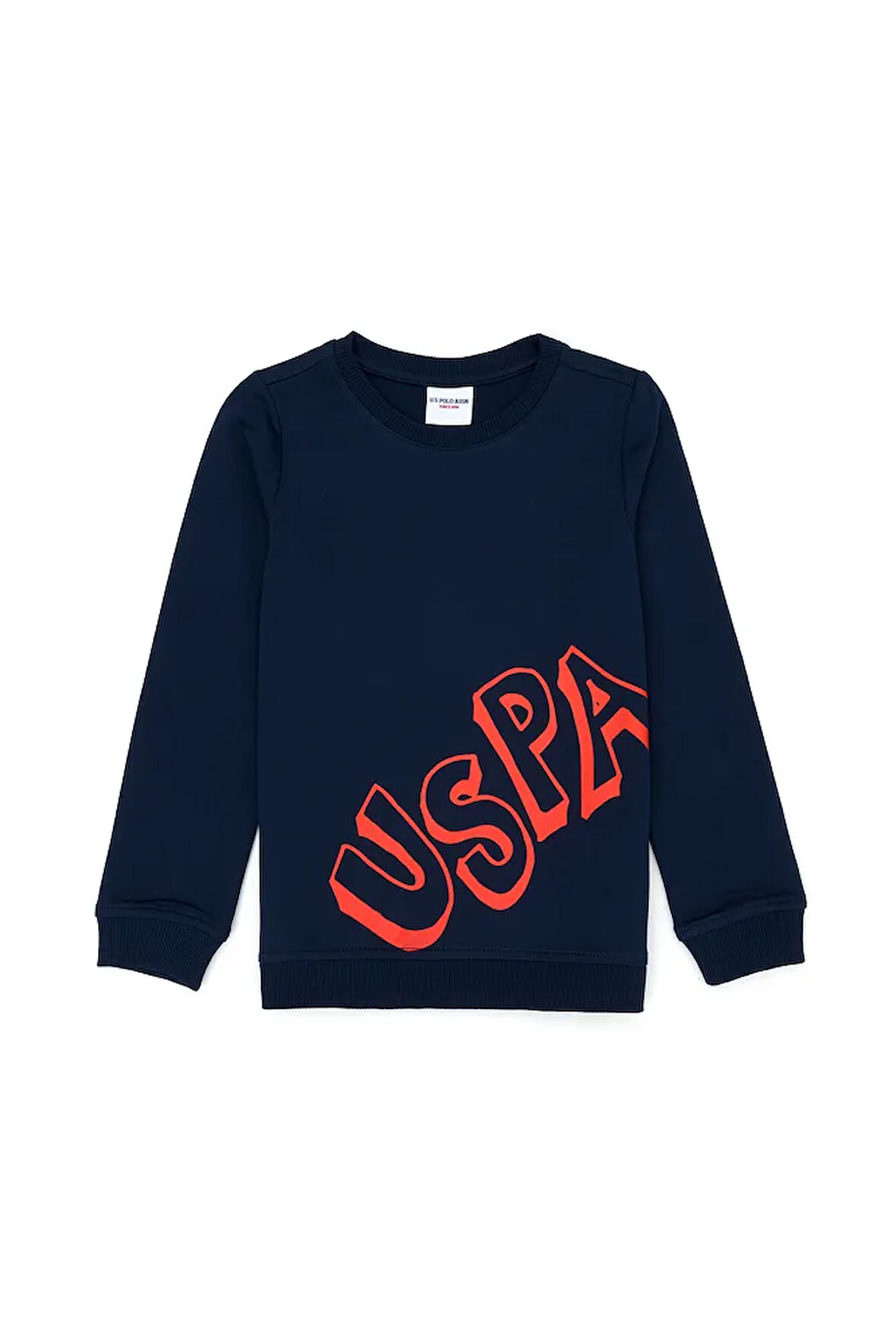 Çocuk Lacivert Basic Bisiklet Yaka Sweatshirt 50274409-VR033