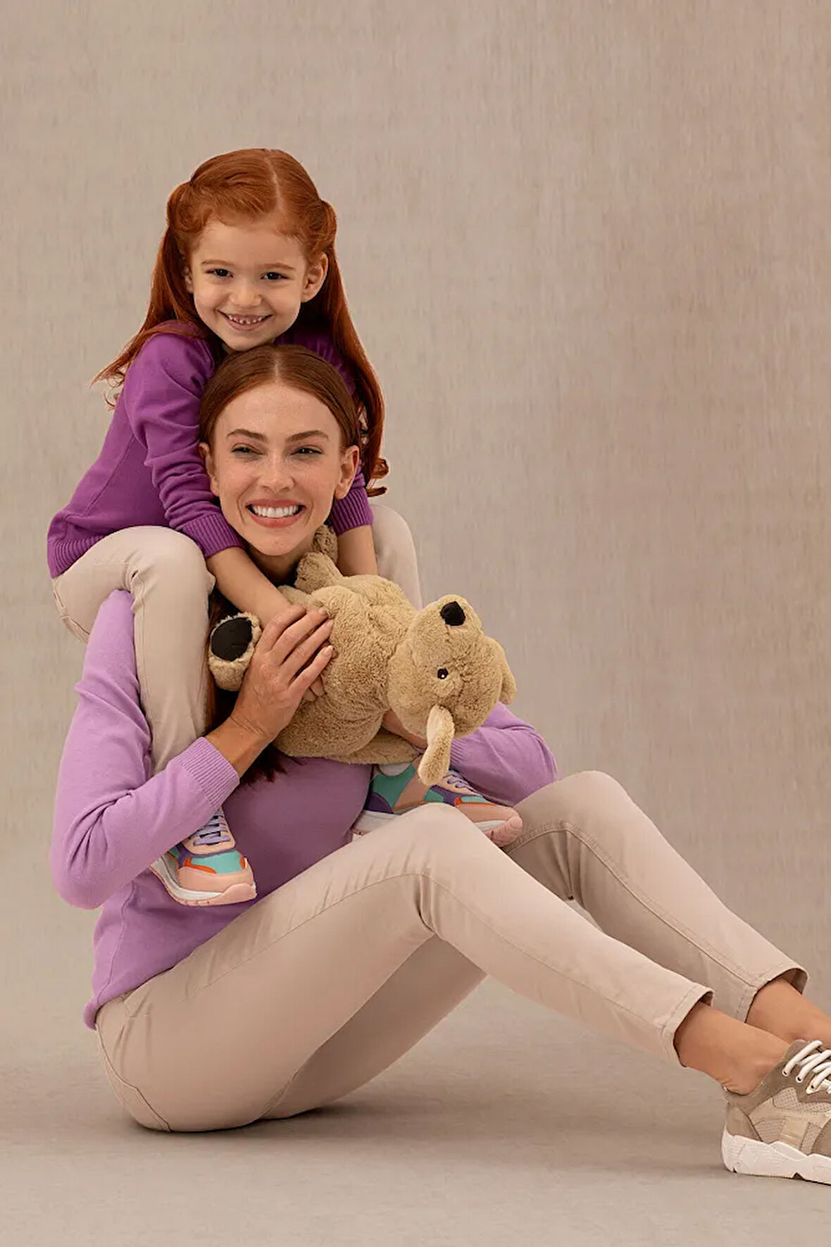 Kız Çocuk Violet Basic V Yaka Kazak 50275850-VR203