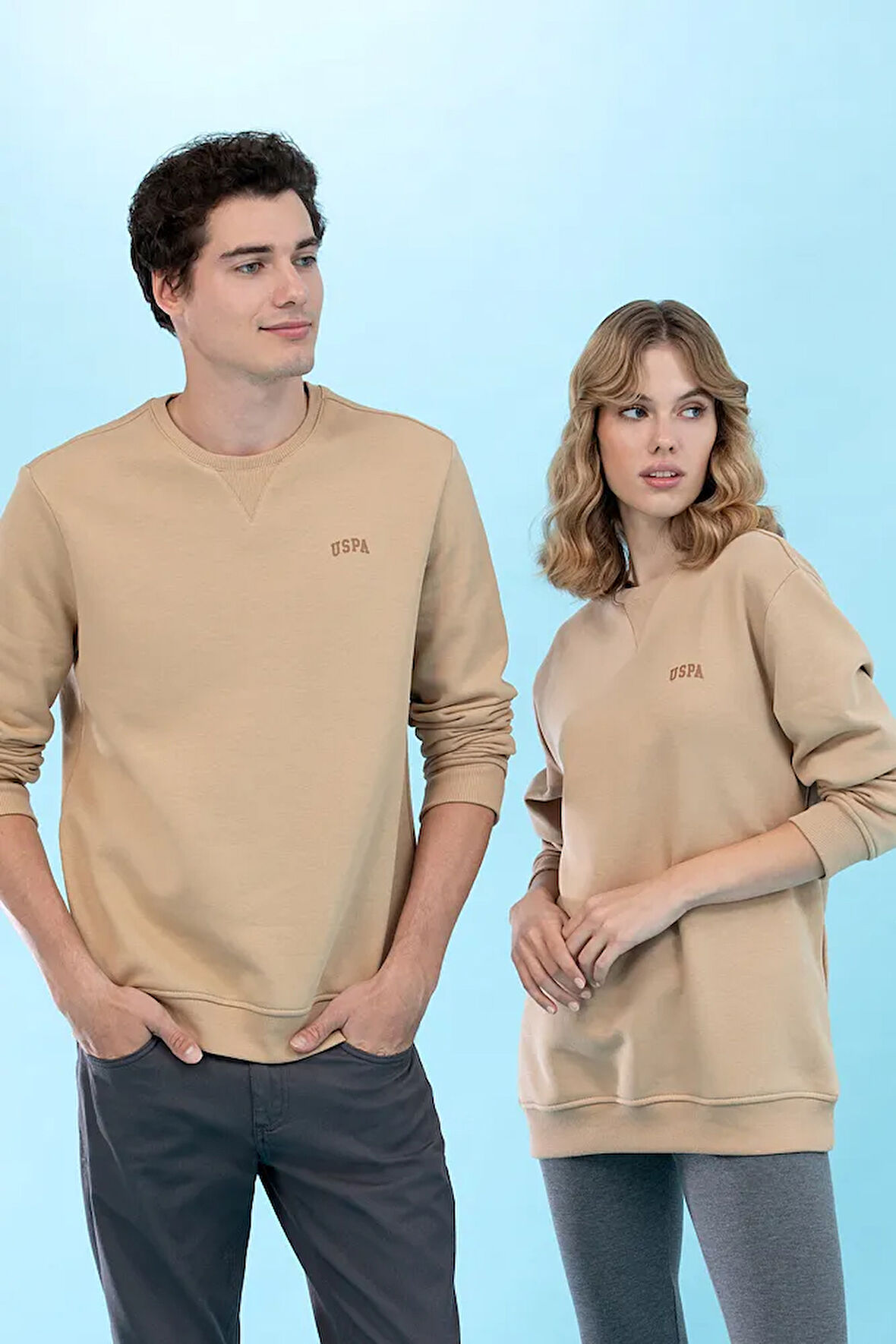 Kum Bisiklet Yaka Basic Sweatshirt 50276089-VR085