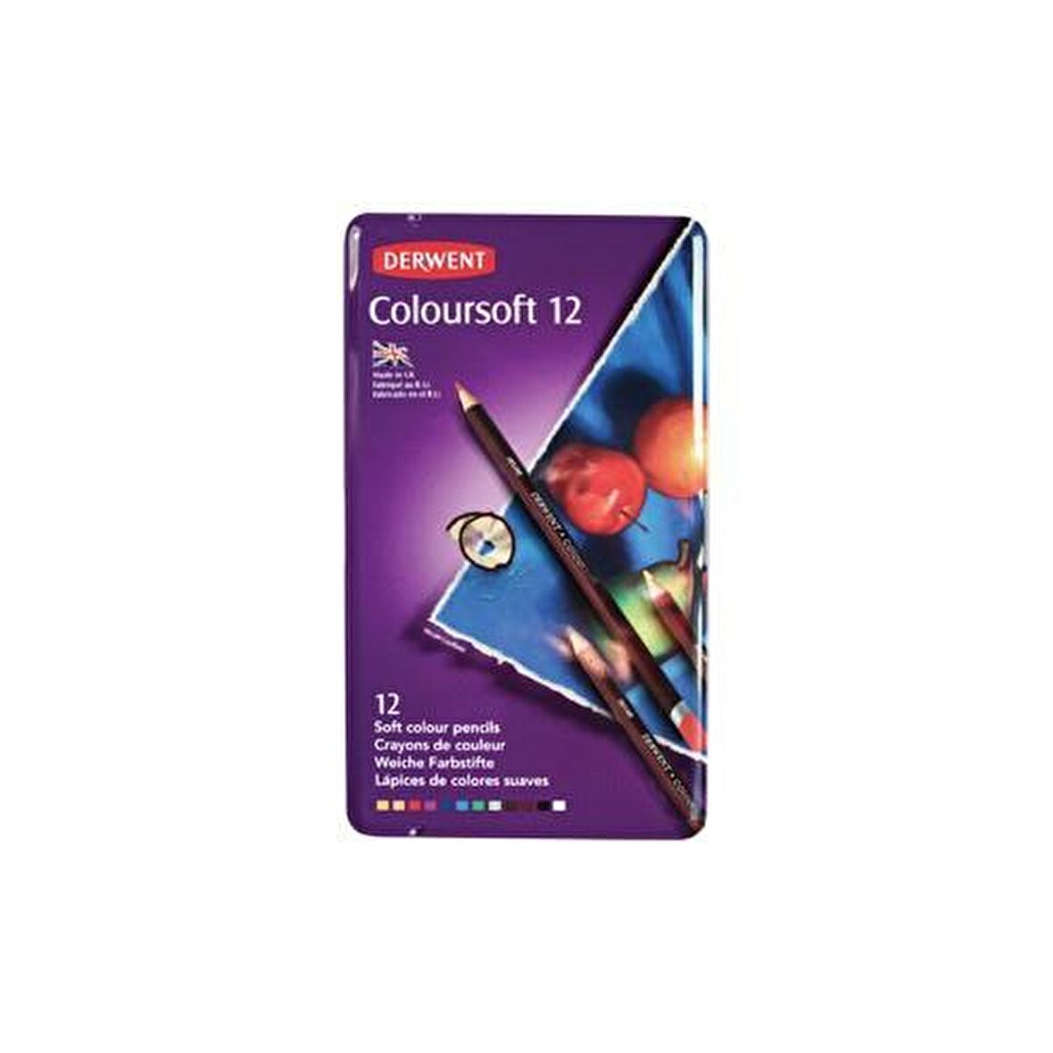 Derwent Coloursoft Kuruboya Seti 12'li (0701026)