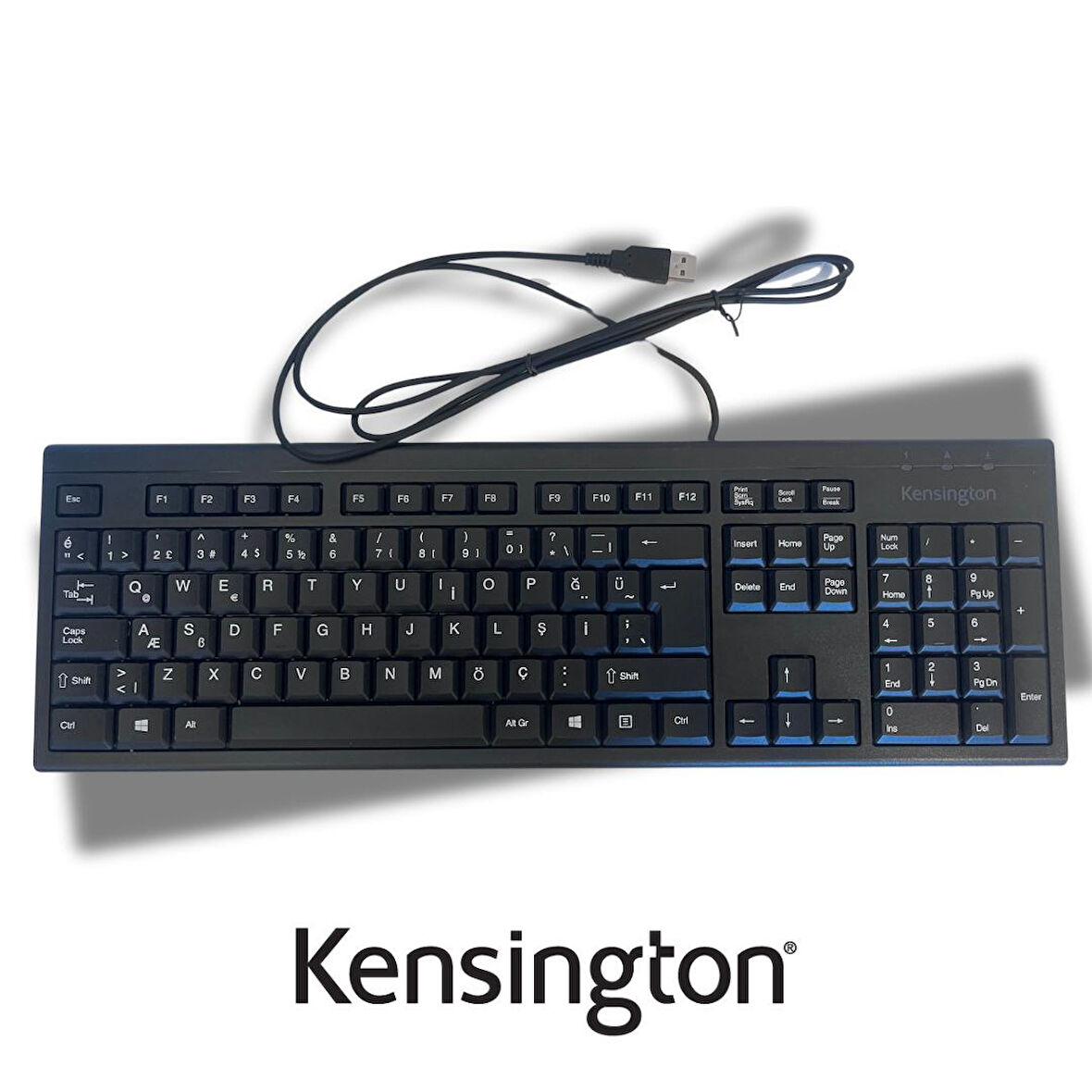 Kensington KB100 EQ Kablolu Tam Boy Türkçe Klavye Sürdürülebilir Seçim K63727TR