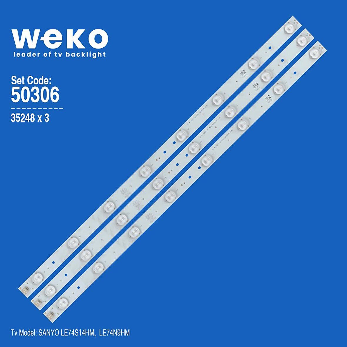 WKSET-5306 35248X3 BMTC HK29D08-ZC14C-01 3 ADET LED BAR