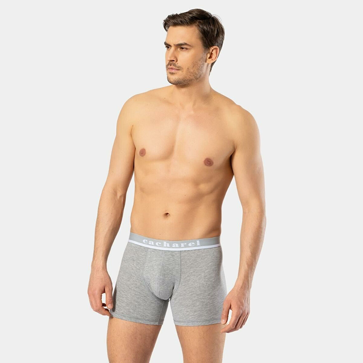 Cacharel Erkek Likralı Boxer 1315/Gri