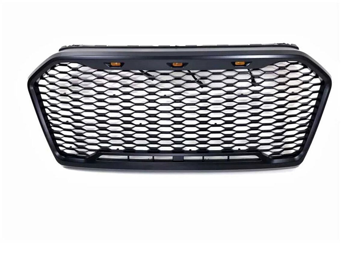 Ford Ranger T8 Yeni Tip Panjur (Turuncu Led & Siyah Harfler)