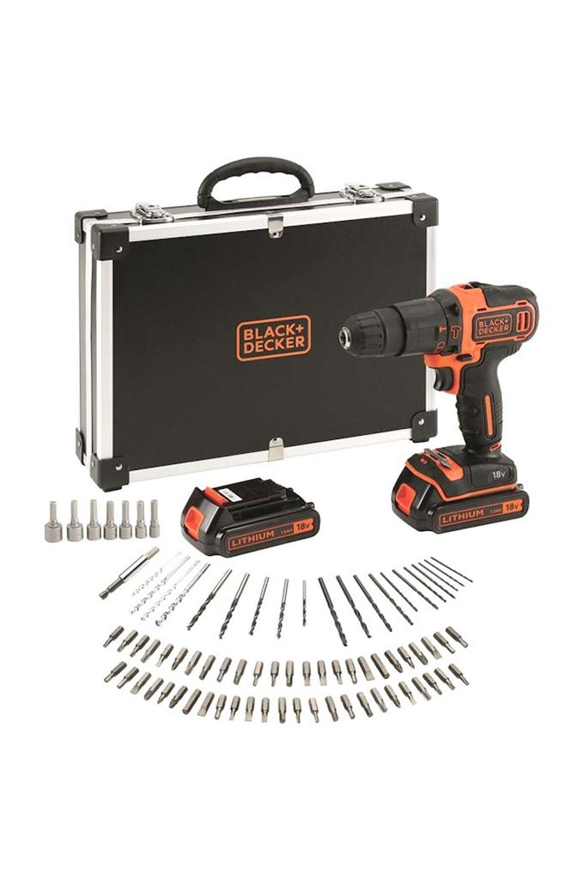 Black&Decker BDCHD18BAFC 1.5 Ah Çift Akülü Darbeli Vidalama Makinesi