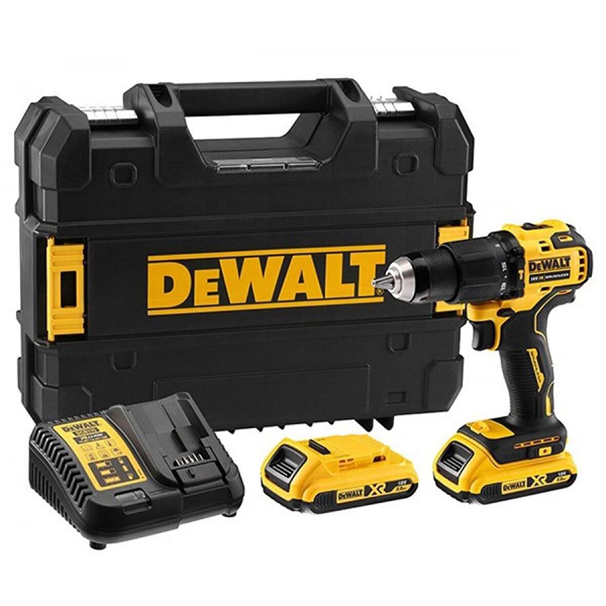 Dewalt Darbeli Akülü Matkap 18V / 2 Ah - Dcd709D2T-Qw