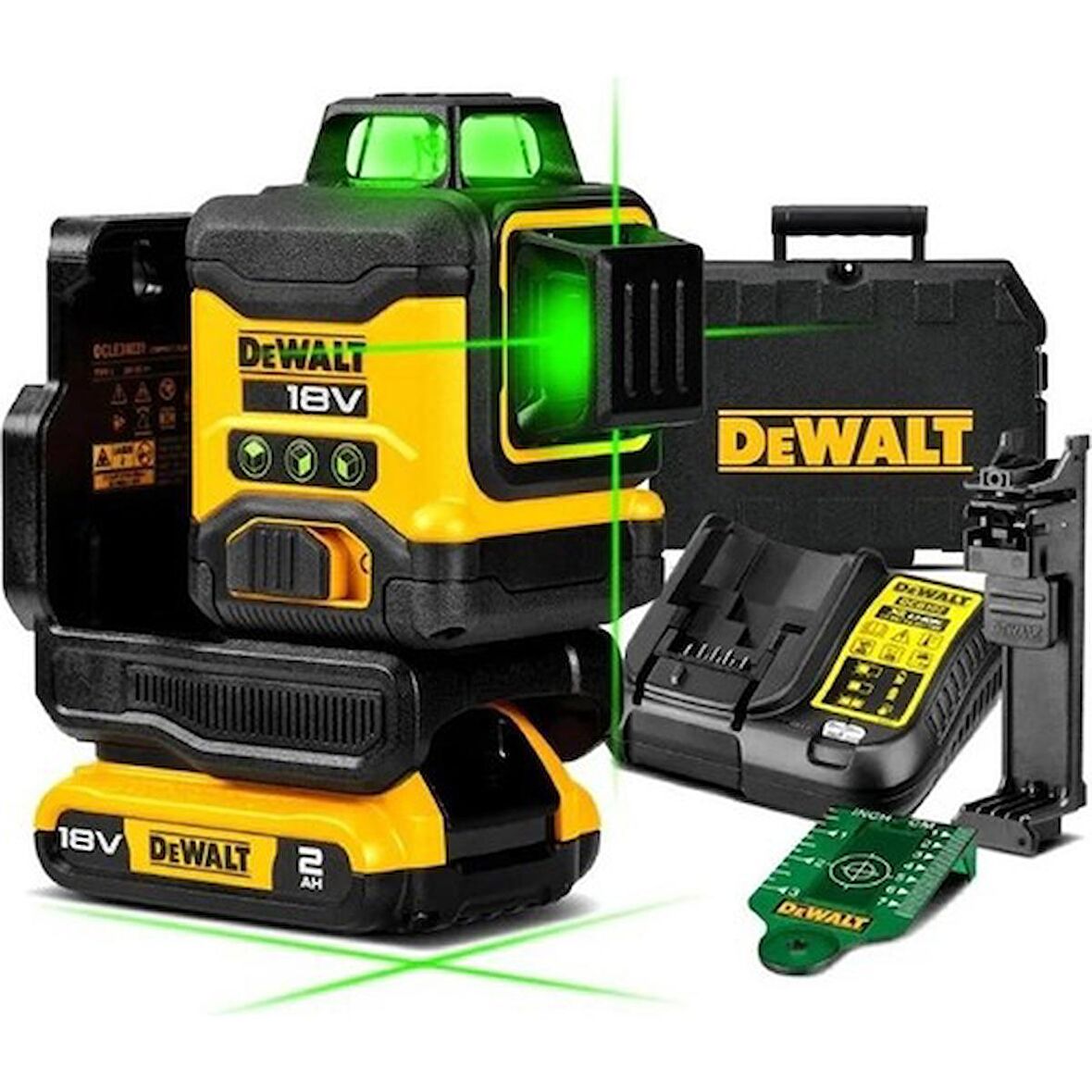 Dewalt DCLE34031D1 Compact Yeşil Lazer Hizalama 3X360 18V