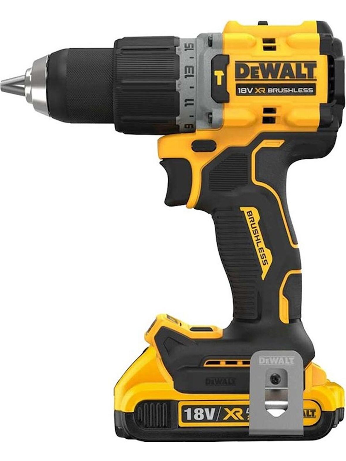 Dewalt DCD805D2T 18V 2.0AH Lı-Ion Kömürsüz Çift Akülü Darbeli Matkap