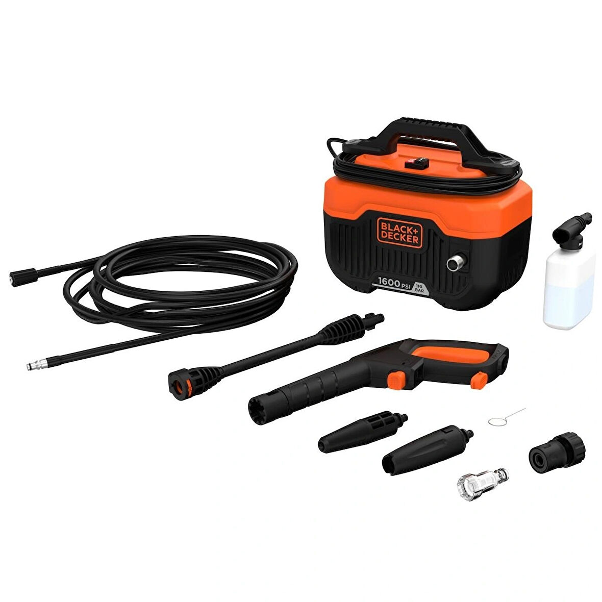 Black&Decker 1300Watt 110Bar Basınçlı Yıkama - Yatay - BEPW1300H-QS