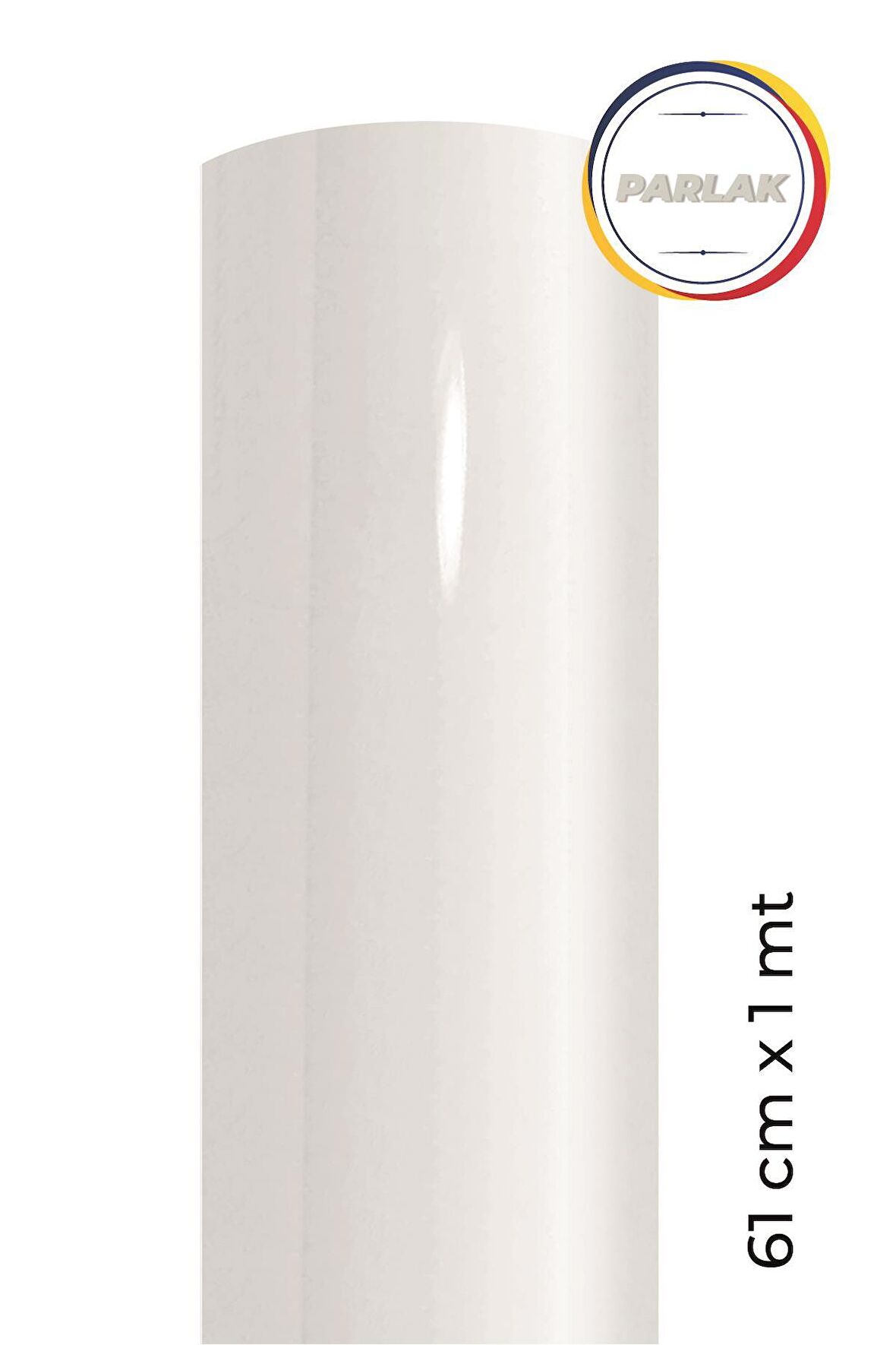 Parlak Beyaz Yapışkanlı Kaplama Folyosu 61 CM  X 1 MT