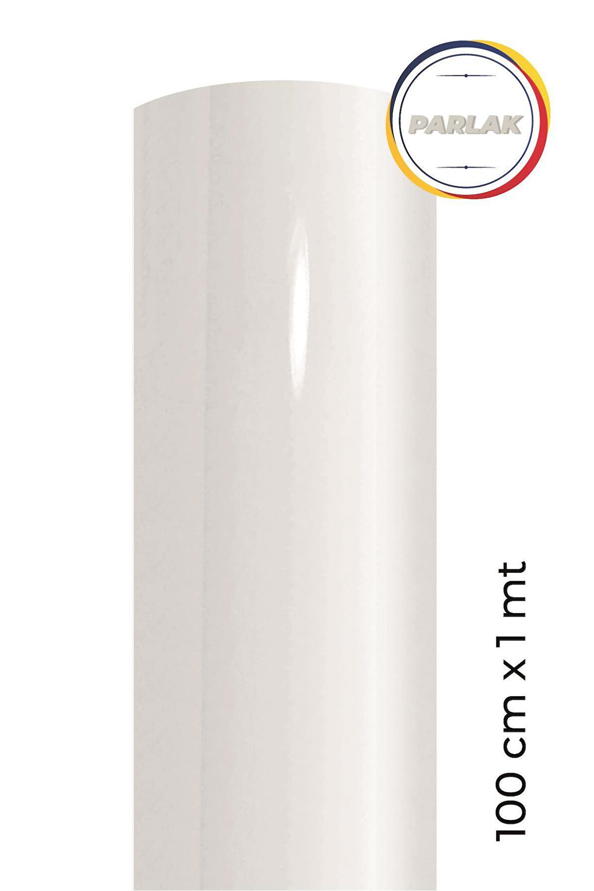 Parlak Beyaz Yapışkanlı Kaplama Folyosu 100 CM  X 1 MT