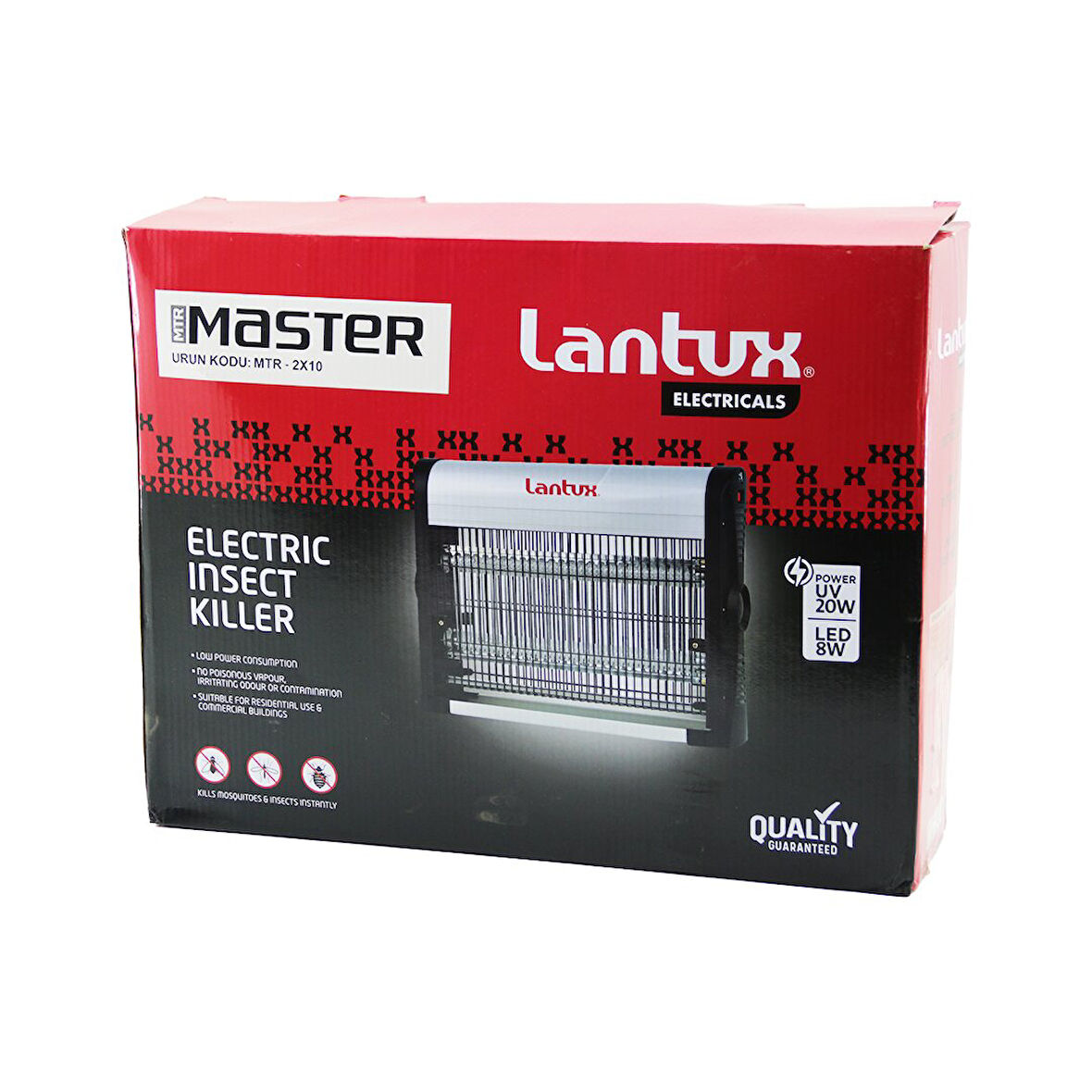MTR-2X10 LXIK-210 POWER  UV - 20W  SİNEK ÖLDÜRÜCÜ CIZ CİHAZI MAKİNE  2X10W   LED 8W - 60M2 (5042)