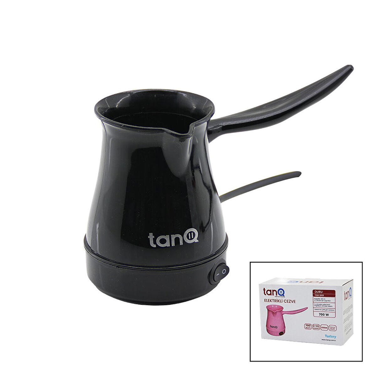 TANQ DURU TCM-2023 ELEKTRİKLİ KAHVE MAKİNESİ PLASTİK CEZVE  700W   330ML (5042)