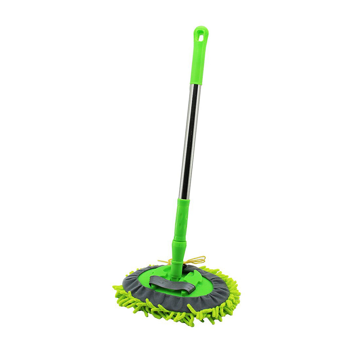 25CM - OVAL   MAKARNA  MOP RENKLİ MİKROFİBER  180° HAREKETLİ - UZAYAN METAL SAPLI= 54--90CM (5042)