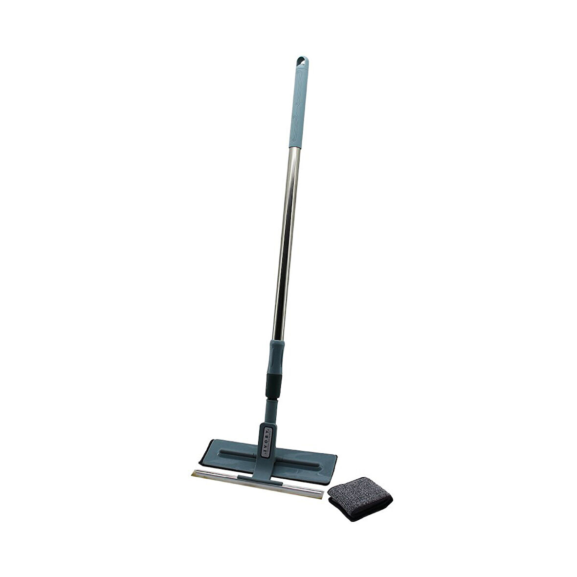 2IN1   UZATMALI - YEDEKLİ  MİKROFİBER MOP - CAMSİL (5042)