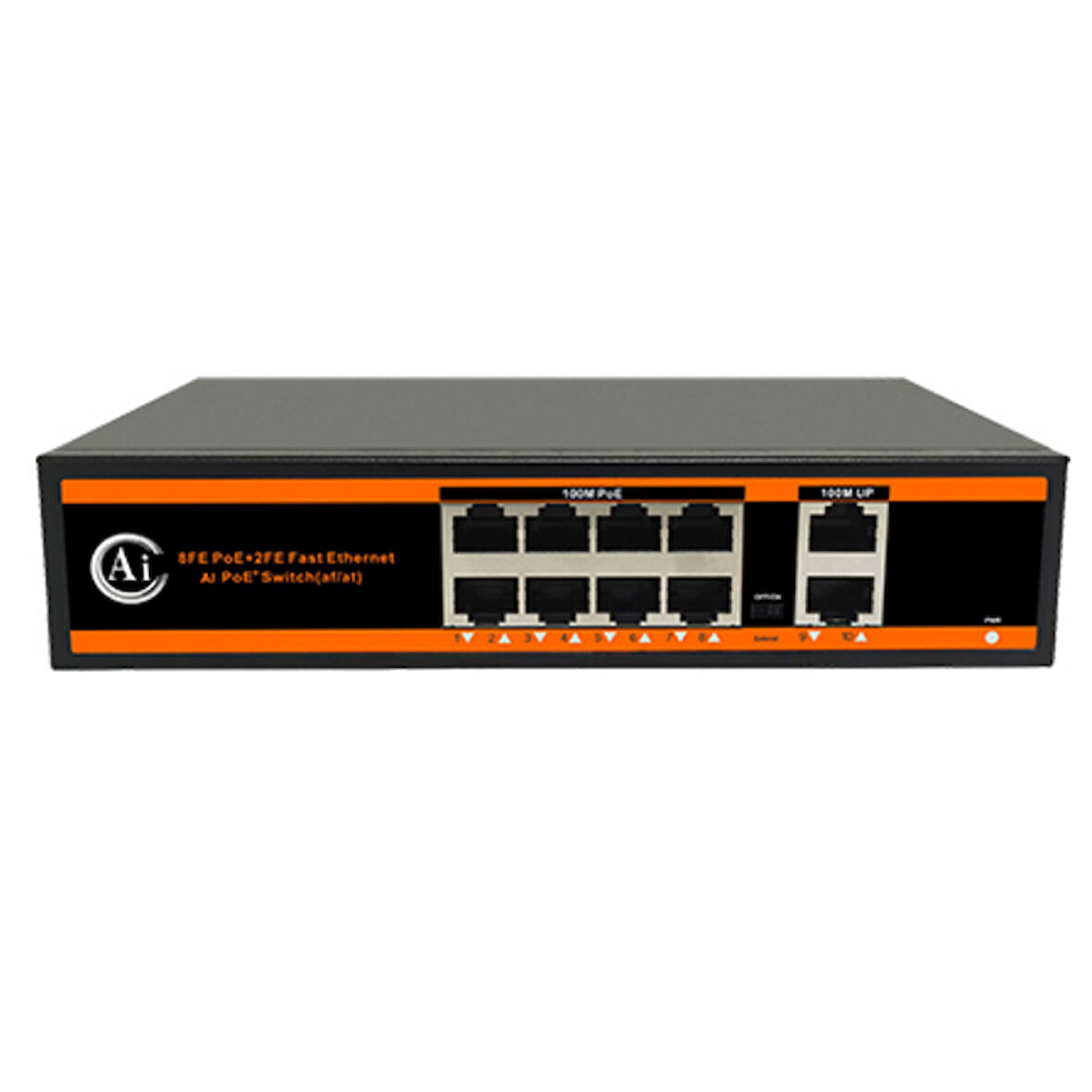 ND1P802ALF-8*10/100M BIT PORTS 2*10/100M UPLINK PORT WATCHDOG POE SWITCH (5042)
