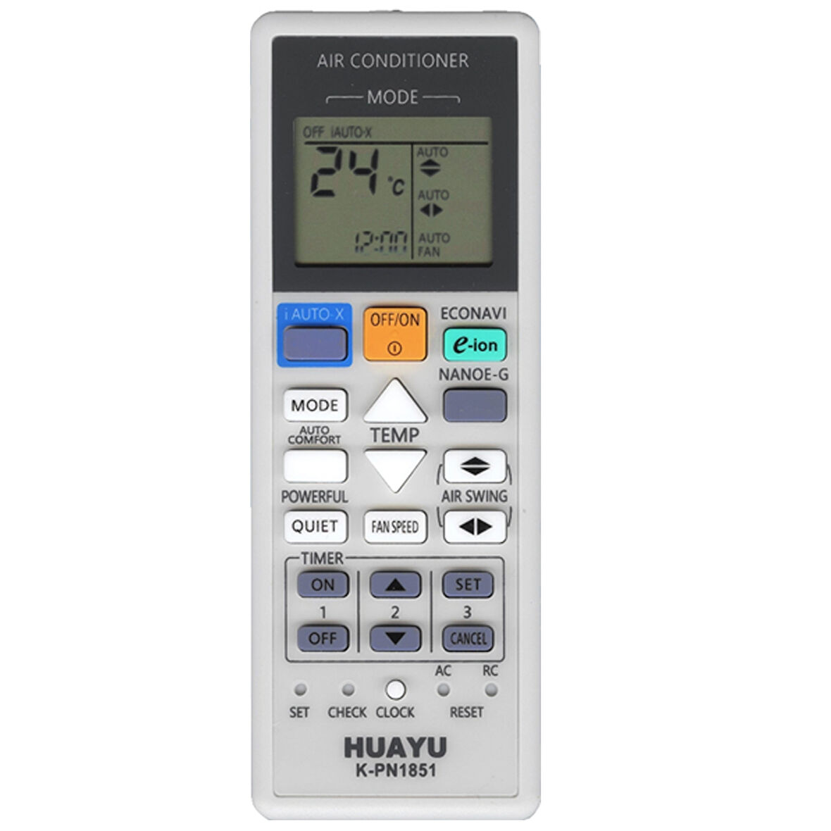 UNIVERSAL PANASONIC KLİMA KUMANDASI K-PN1851 (5042)