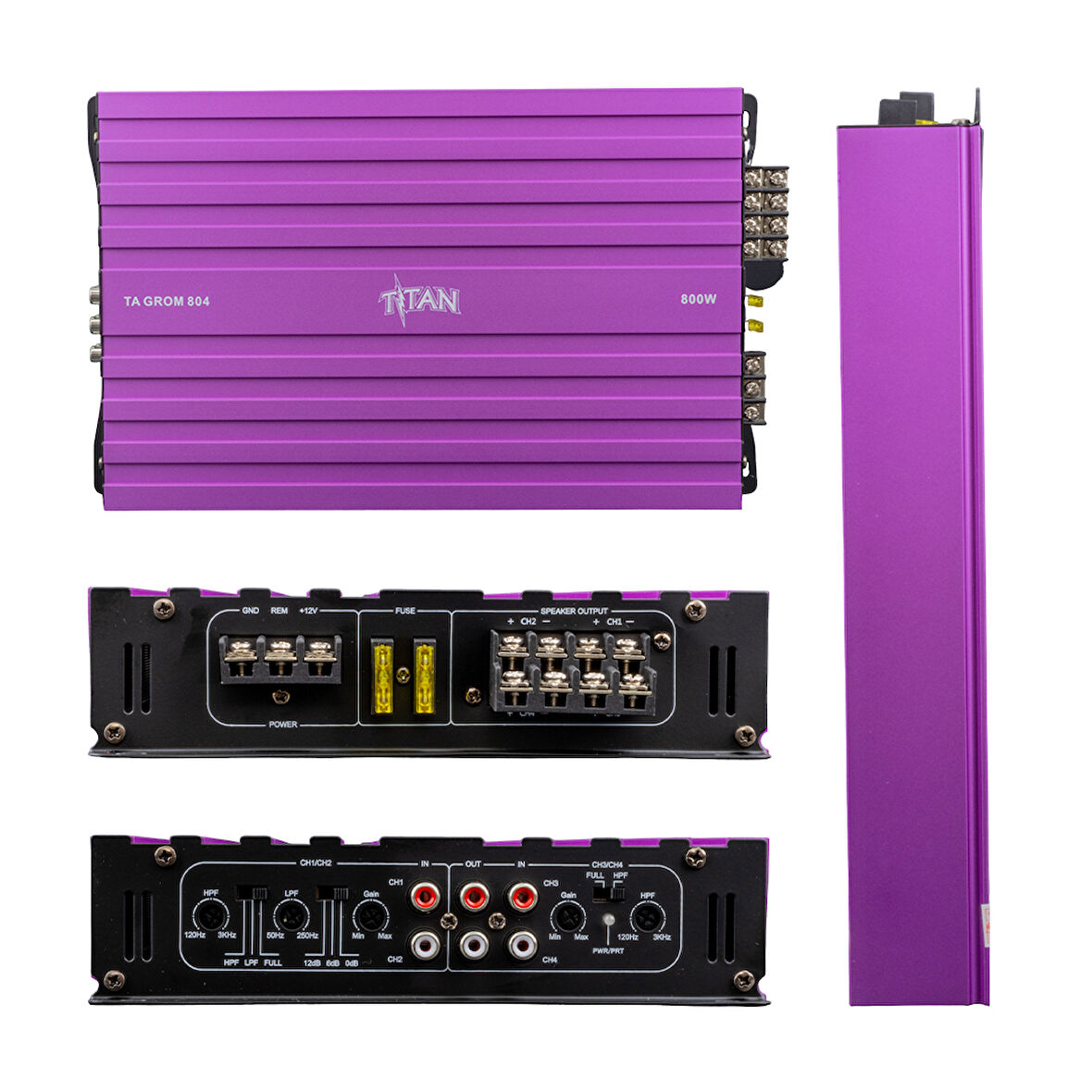 TITAN-804 4 KANAL MAX 1600 WATT OTO AMFİ-ANFİ (5042)