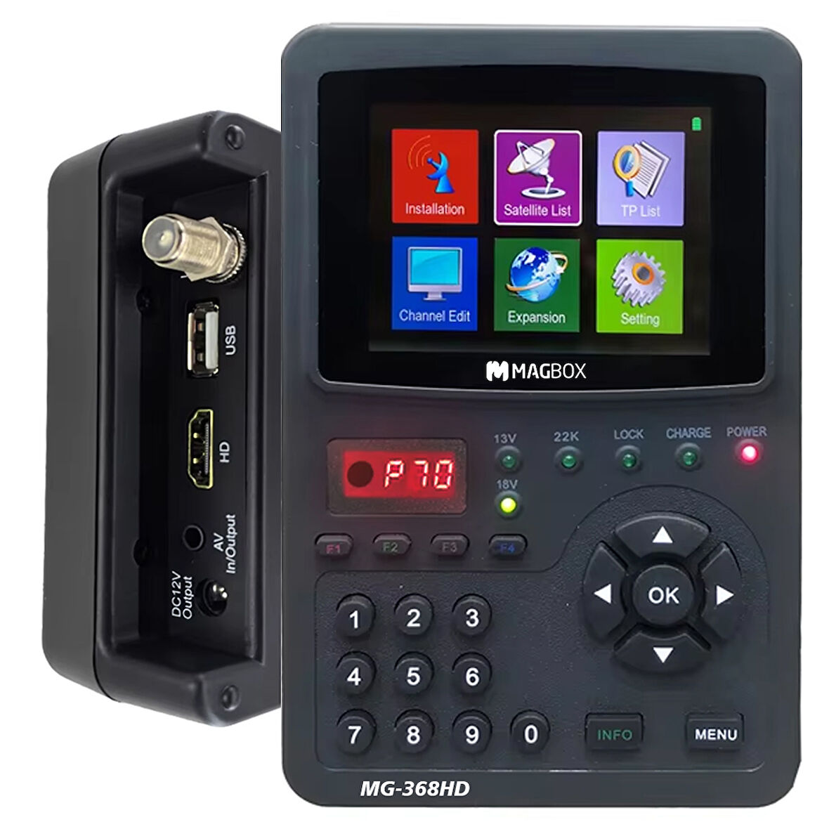 MG-368HD 3.5 İNÇ FULL HD LCD EKRANLI GÖRÜNTÜLÜ DİJİTAL UYDU YÖN BULUCU (5042)