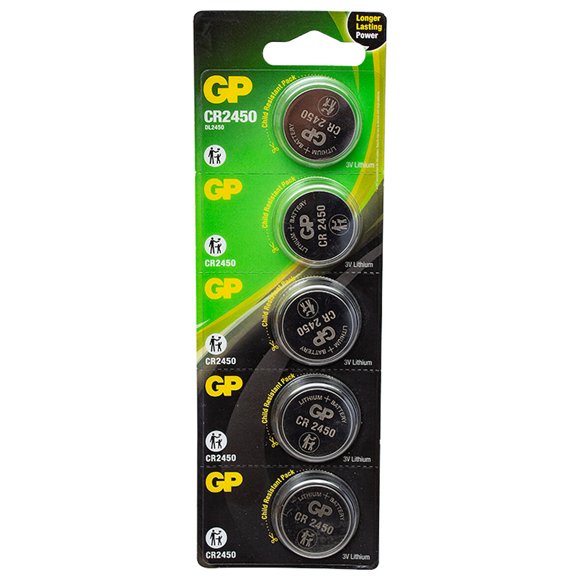 GP CR2450 3V LİTYUM PİL 5Lİ PAKET (5042)