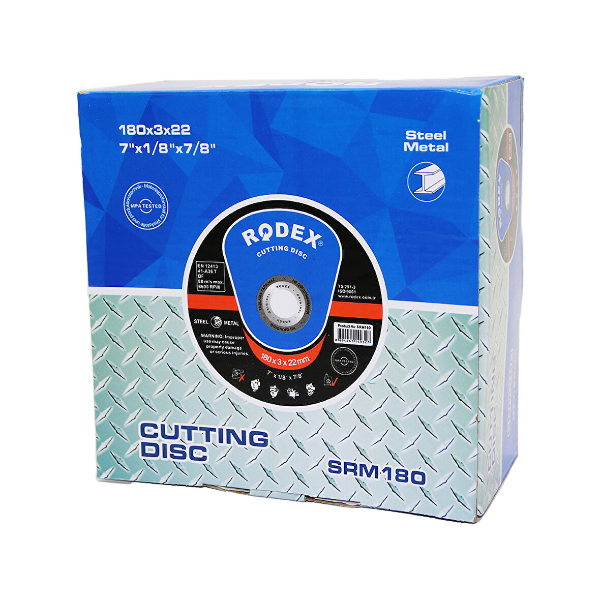 METAL KESİCİ DİSK 180X3X22MM FOR METAL (5042)